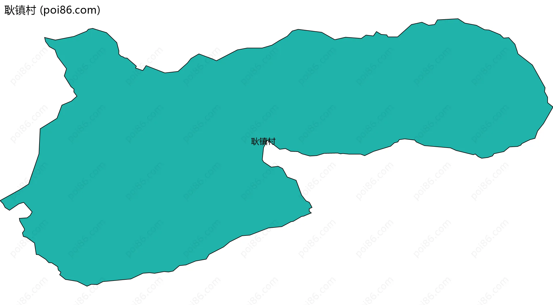 耿镇村边界地图