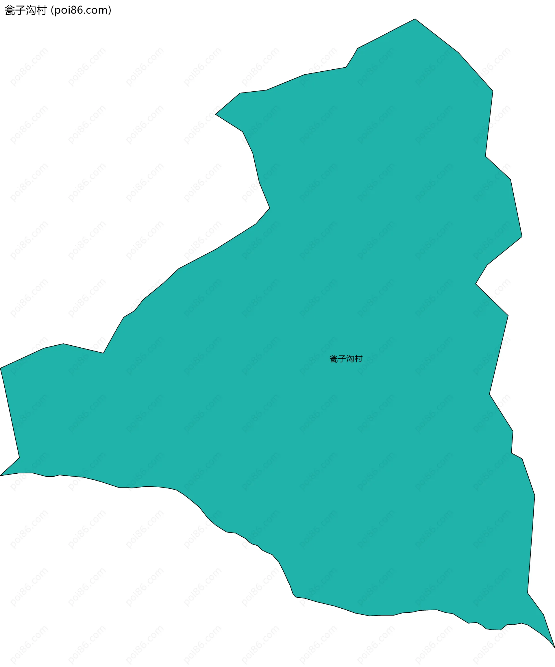 瓮子沟村边界地图