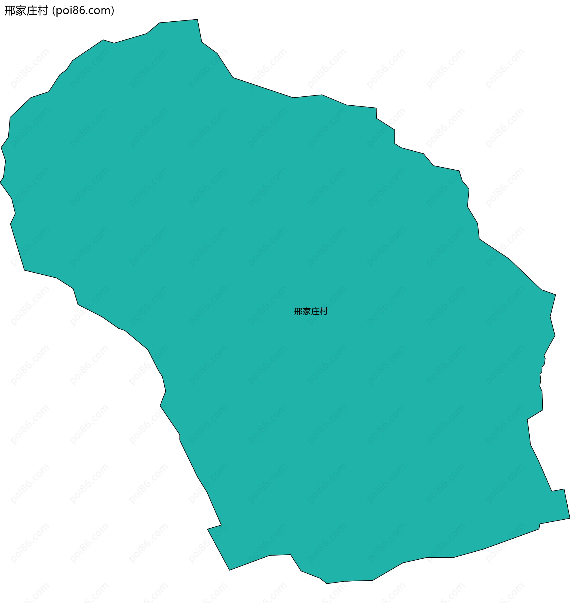 邢家庄村边界地图