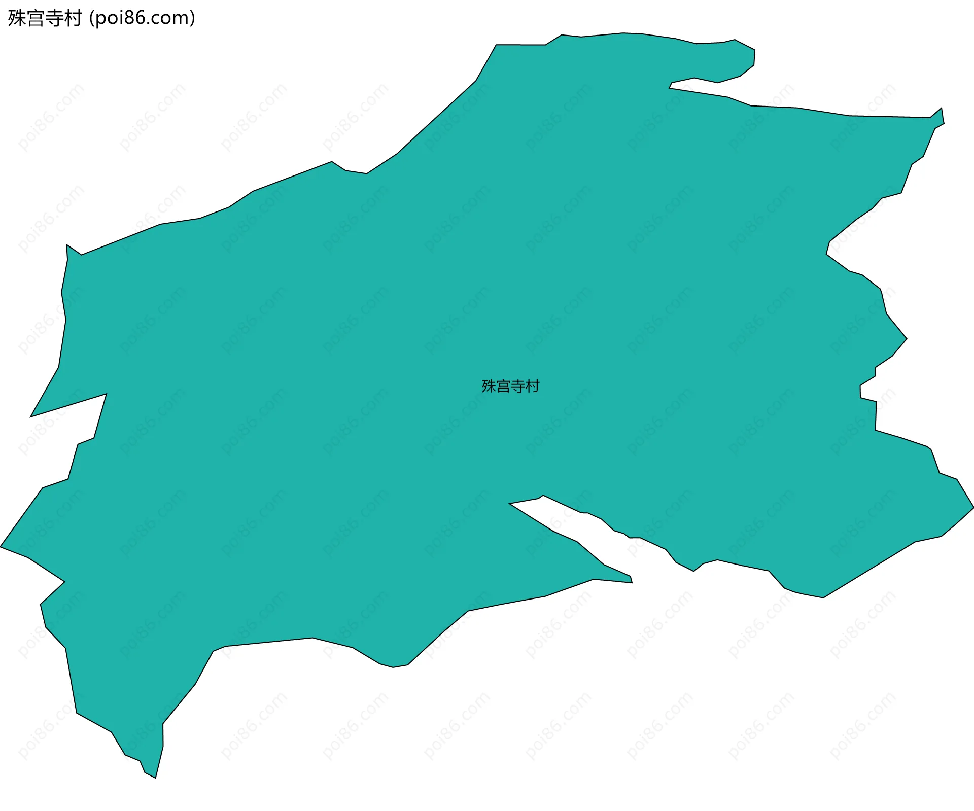 殊宫寺村边界地图