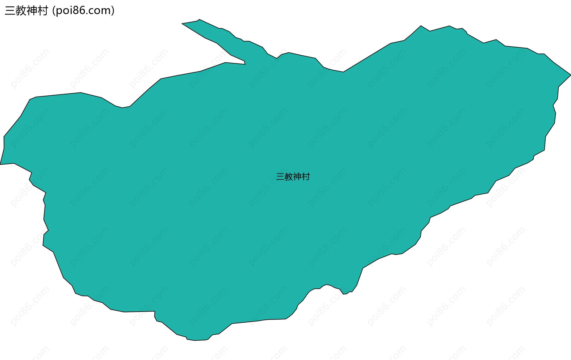 三教神村边界地图