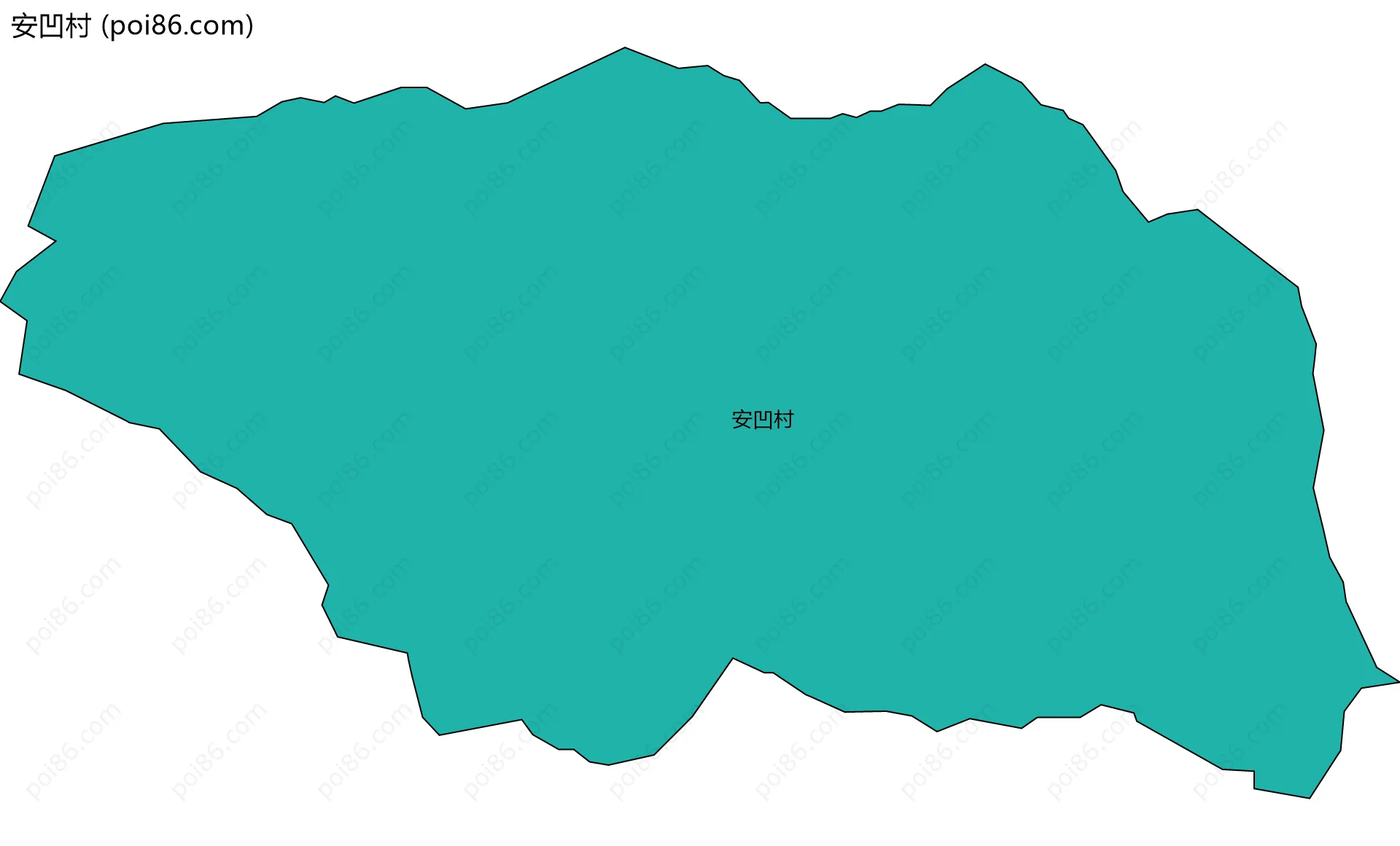 安凹村边界地图