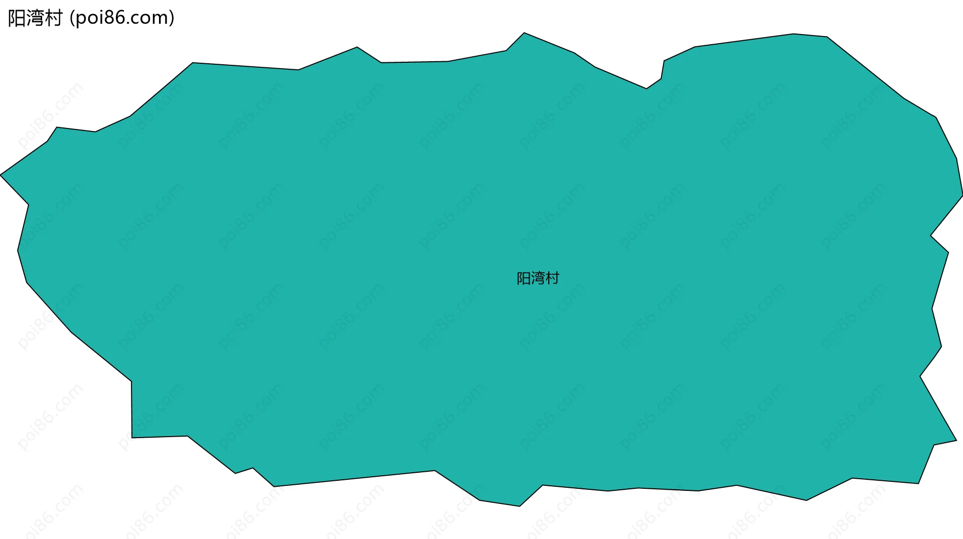 阳湾村边界地图