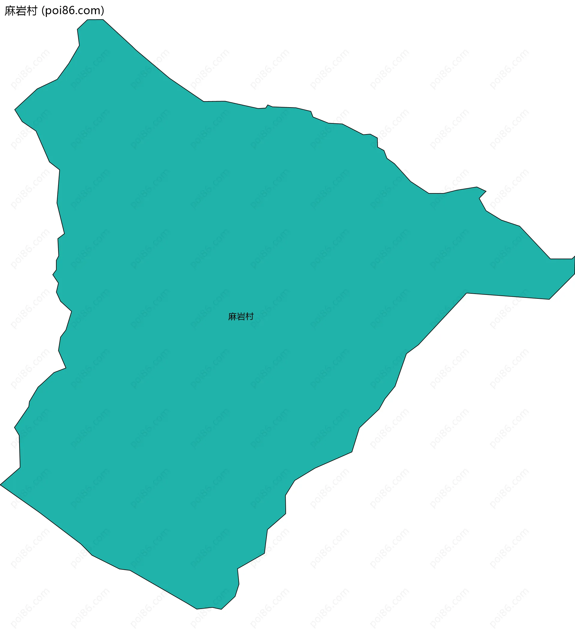 麻岩村边界地图