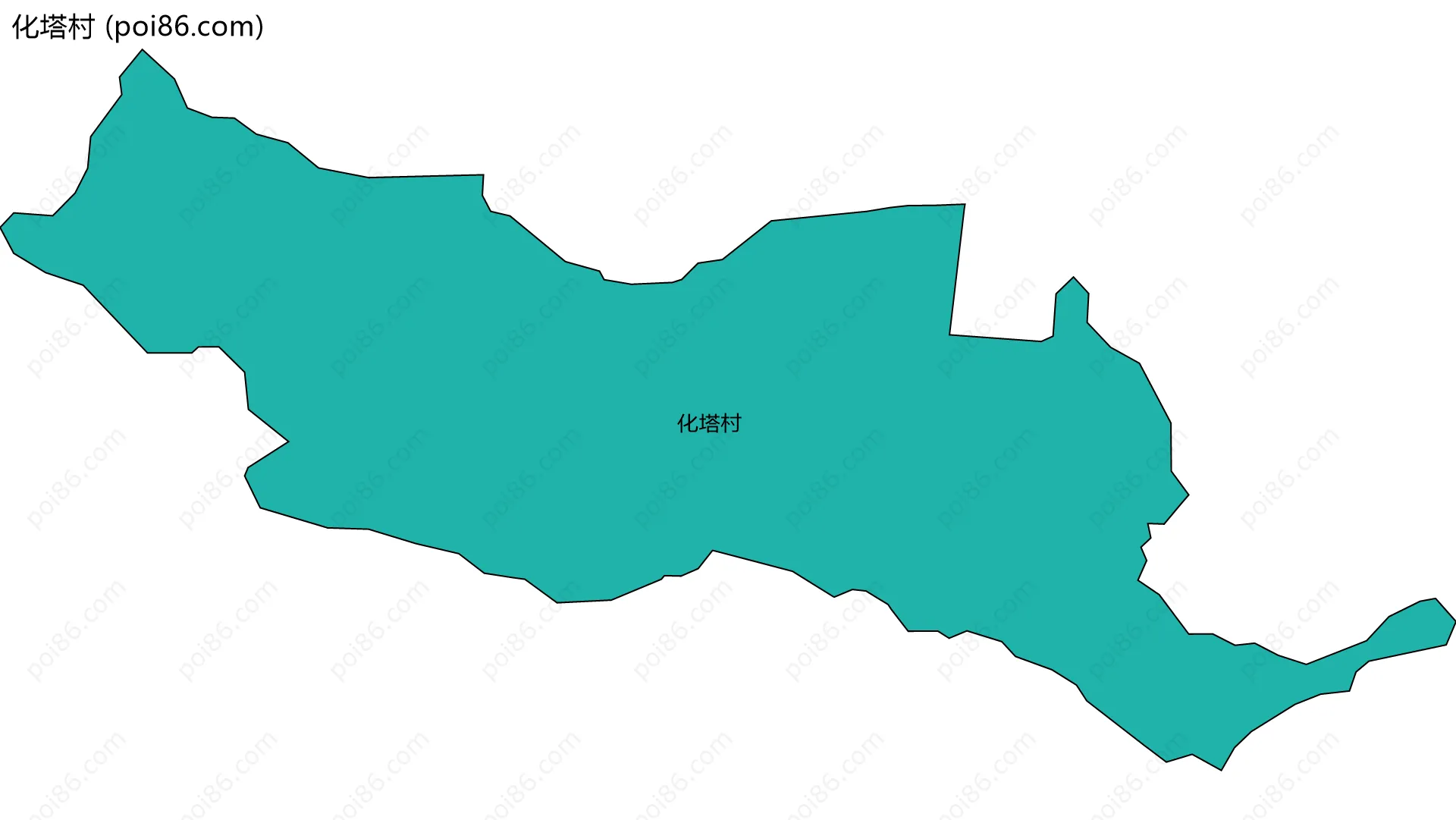 化塔村边界地图