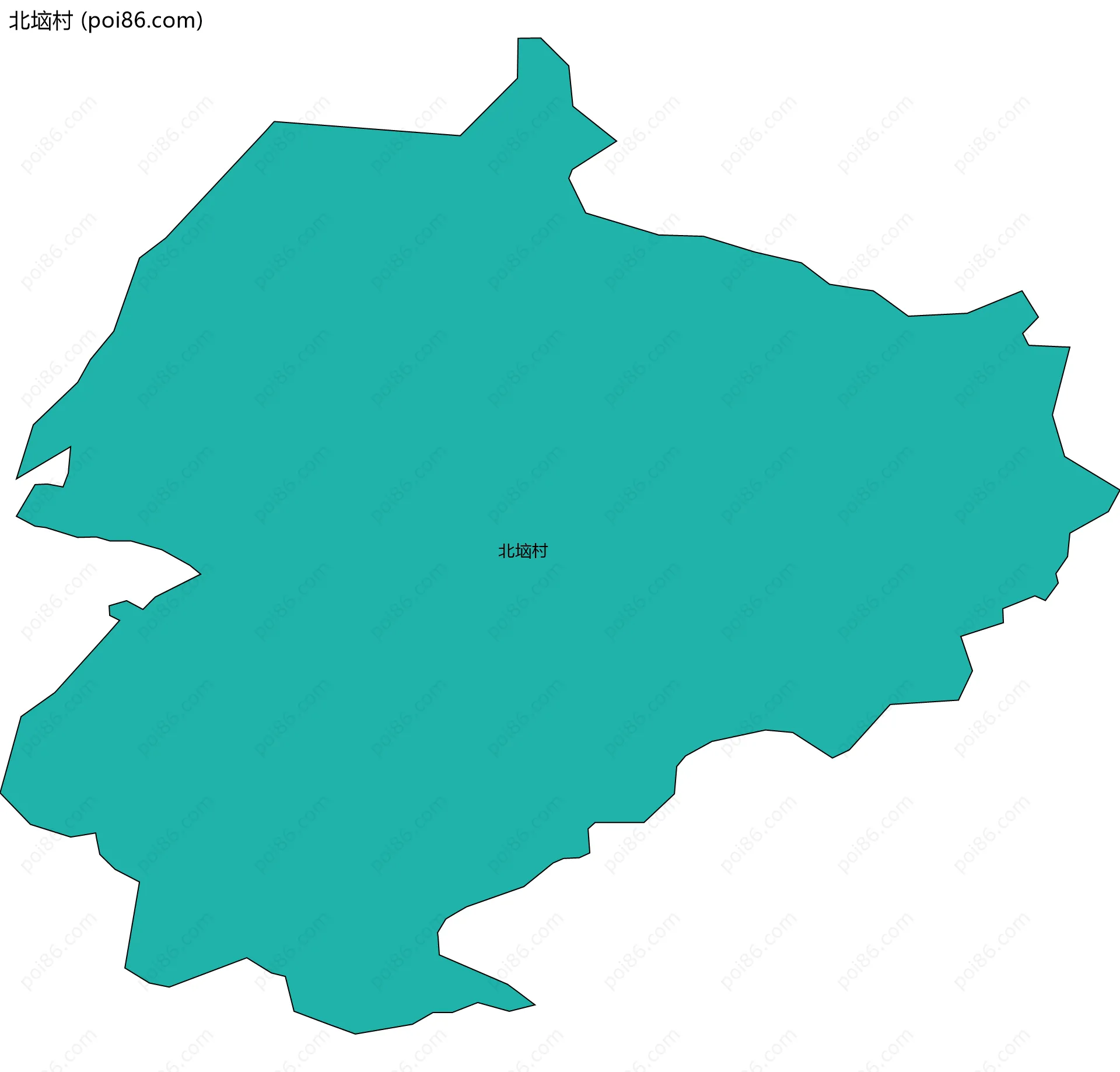 北垴村边界地图