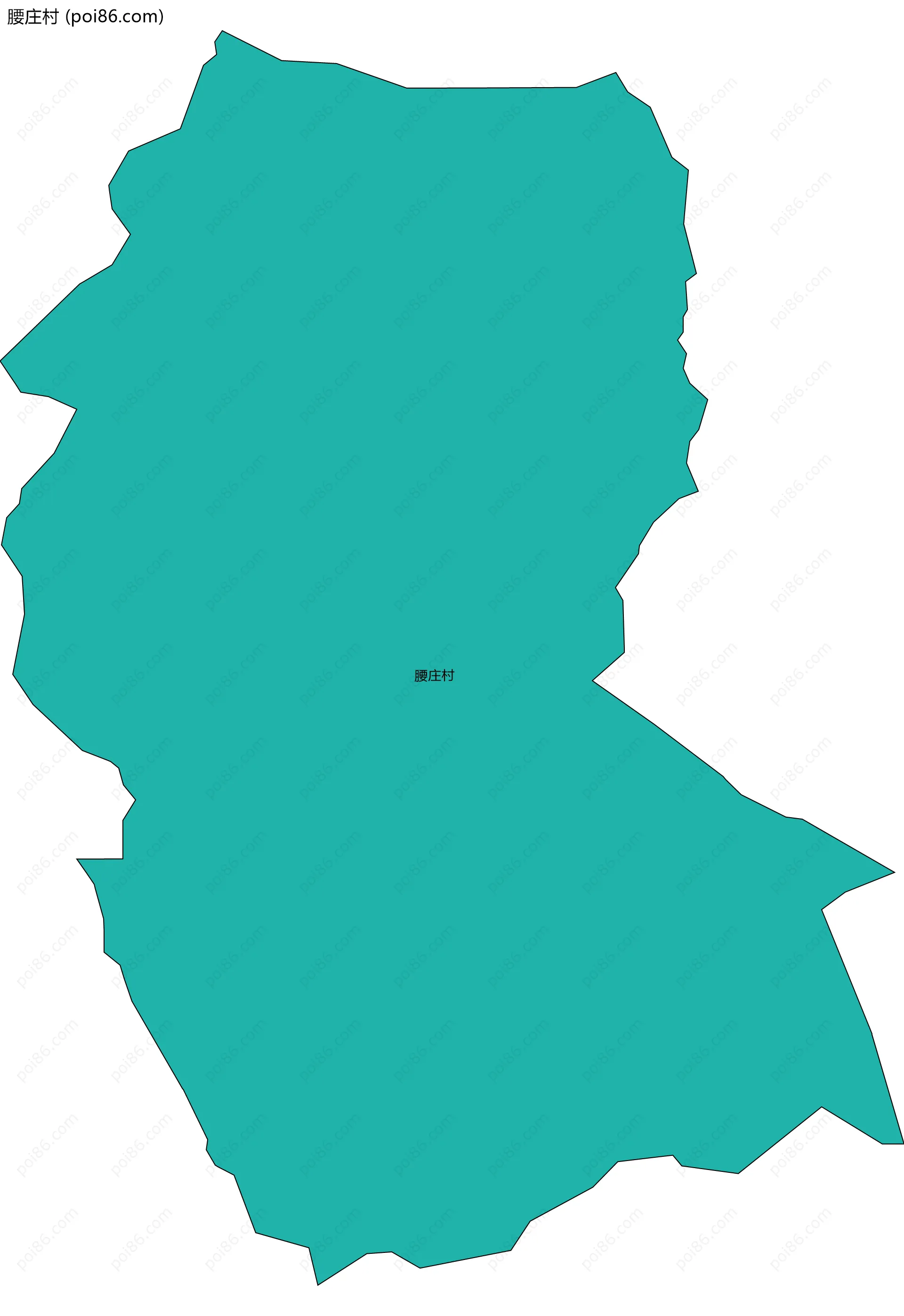 腰庄村边界地图