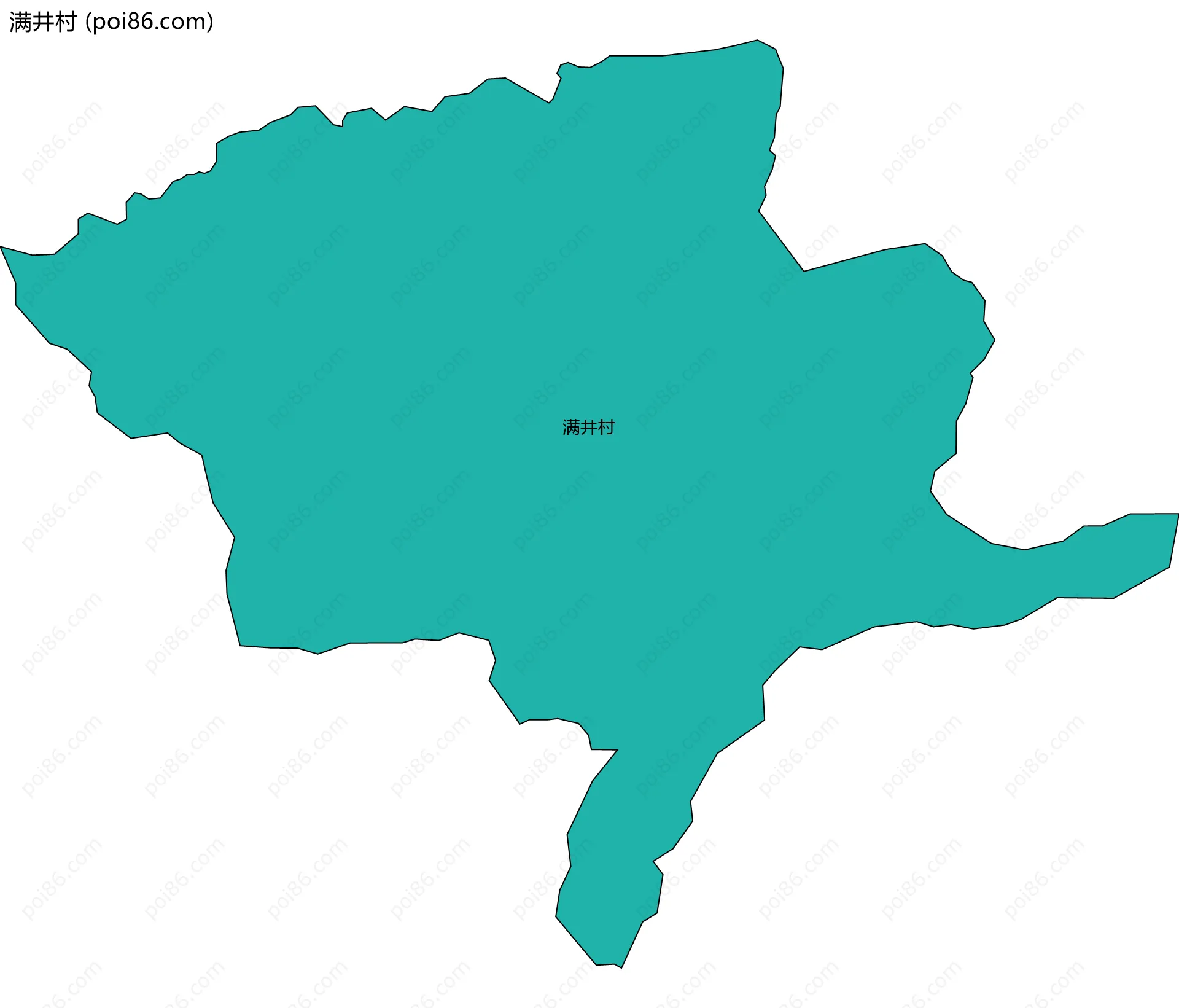 满井村边界地图