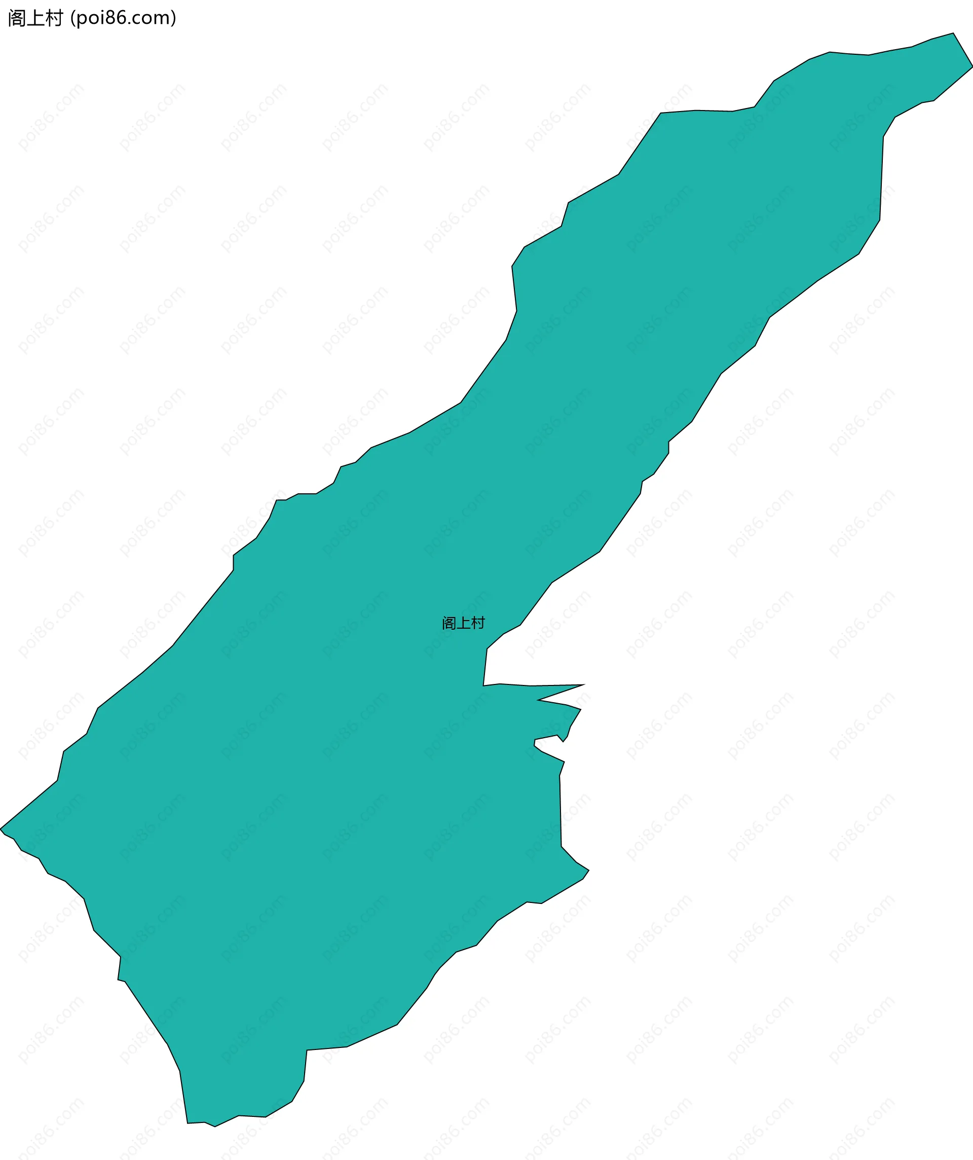 阁上村边界地图
