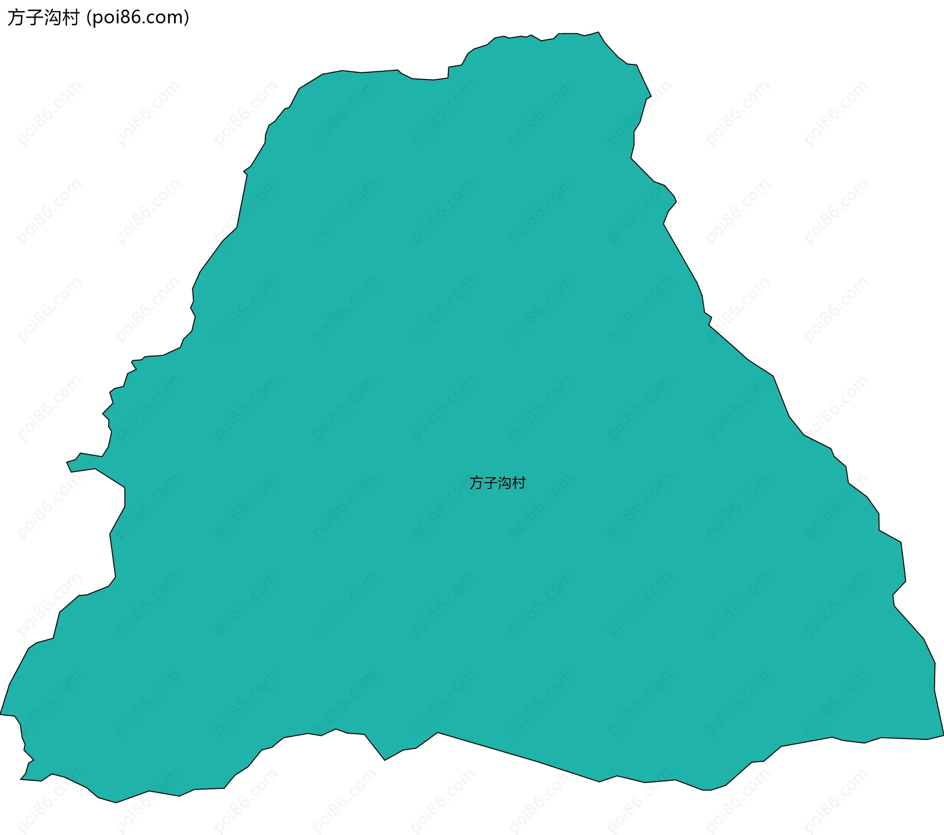 方子沟村边界地图