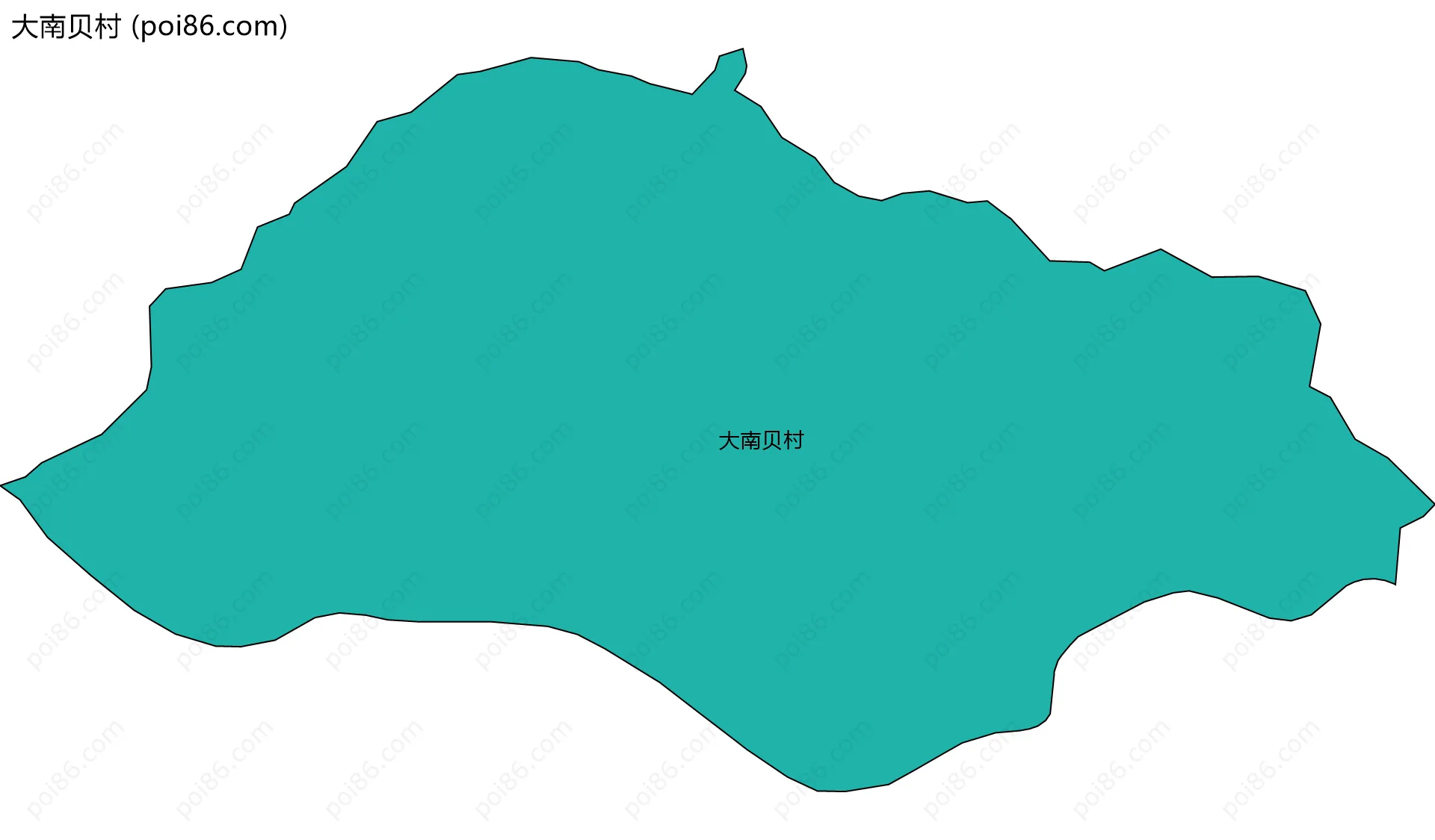 大南贝村边界地图