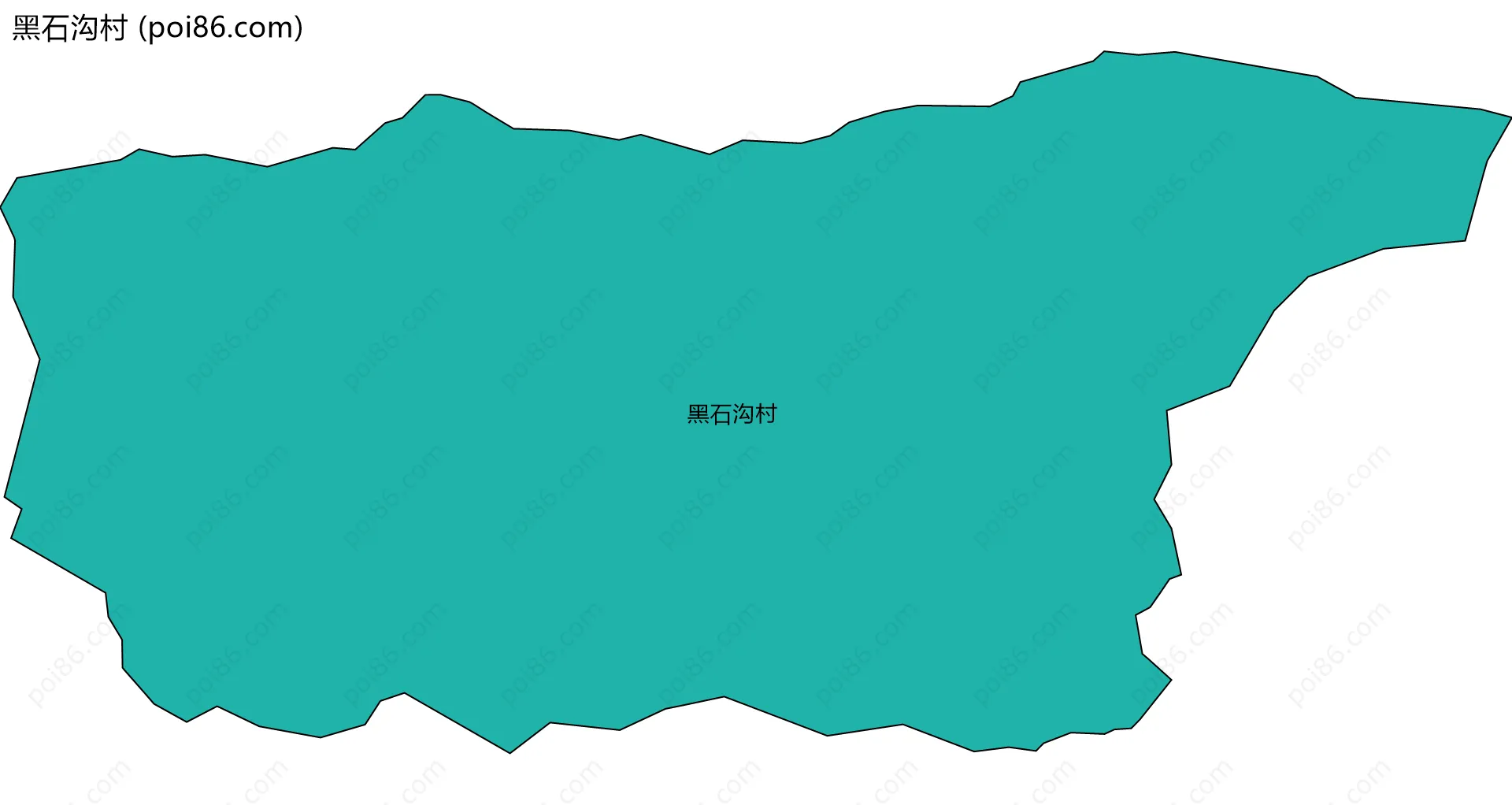 黑石沟村边界地图