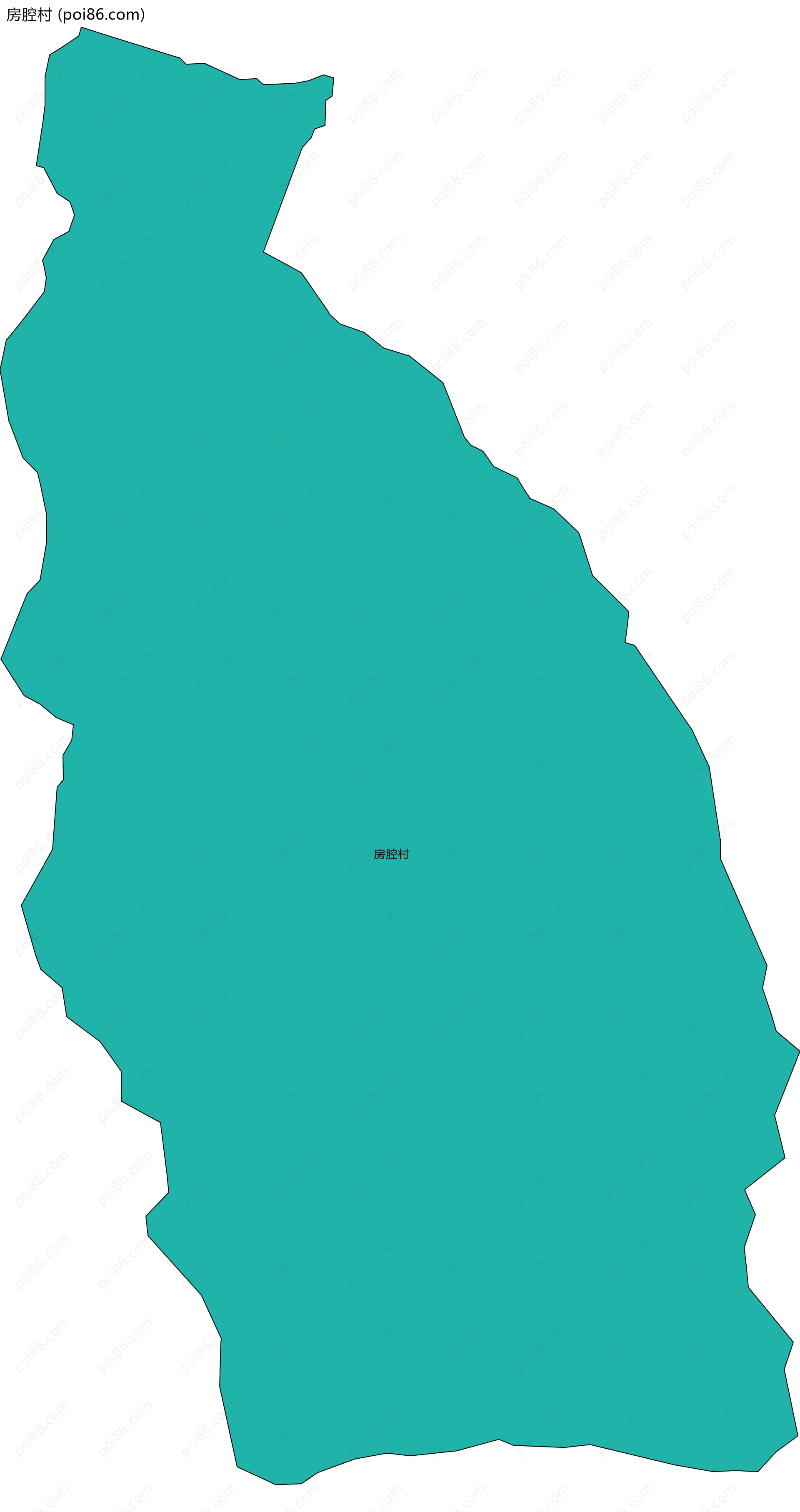 房腔村边界地图