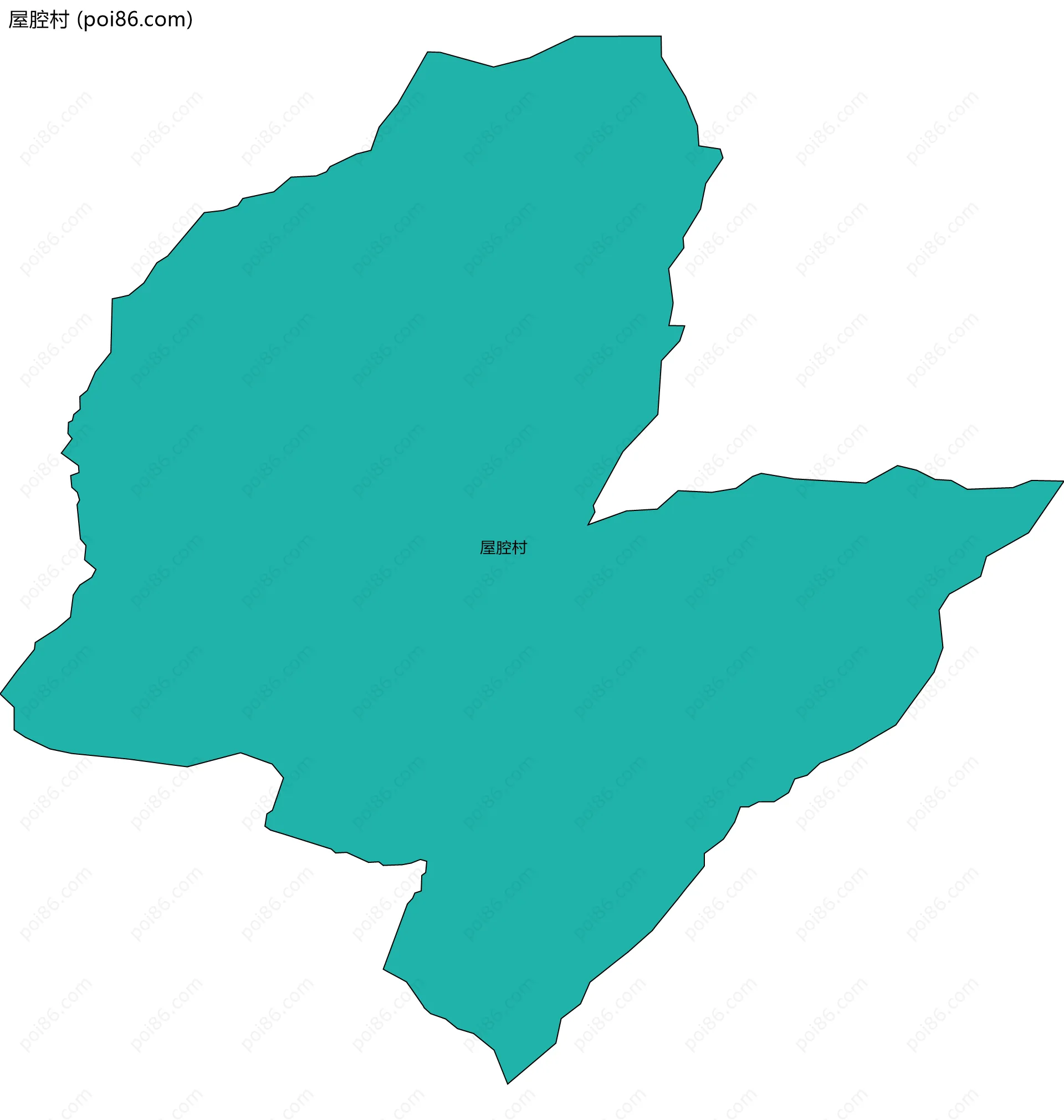 屋腔村边界地图