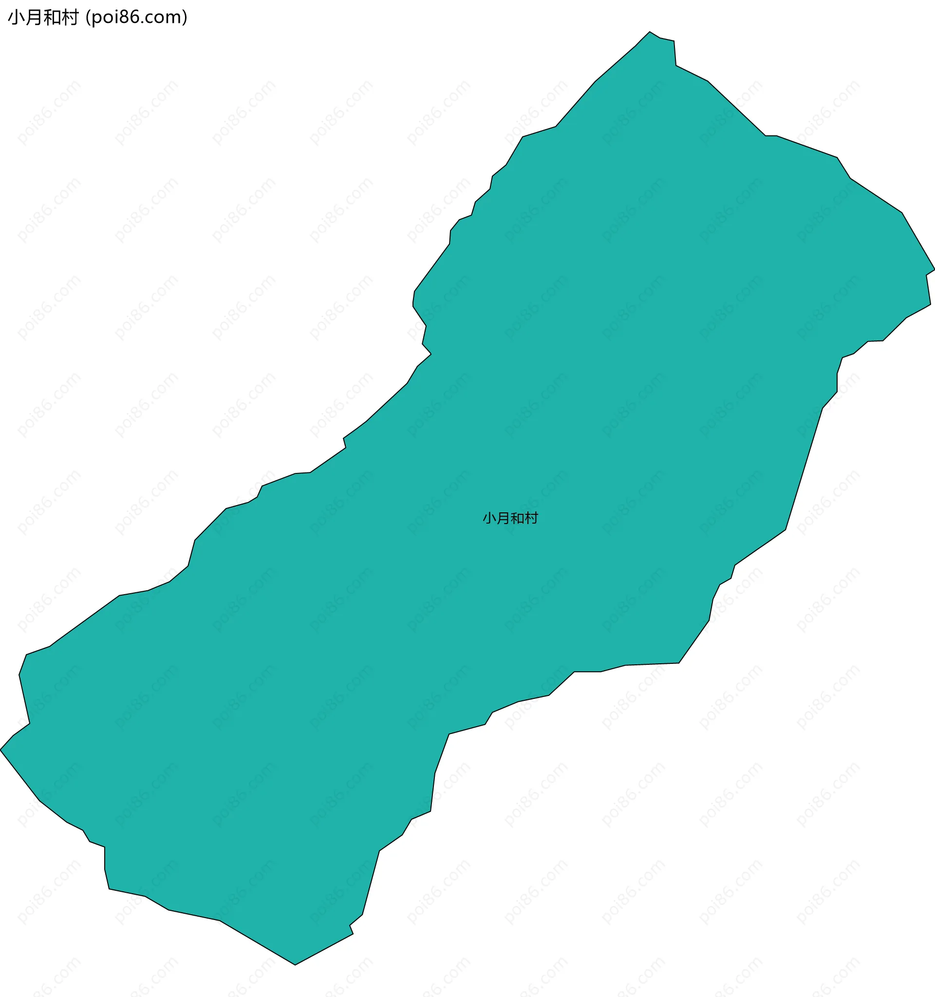 小月和村边界地图