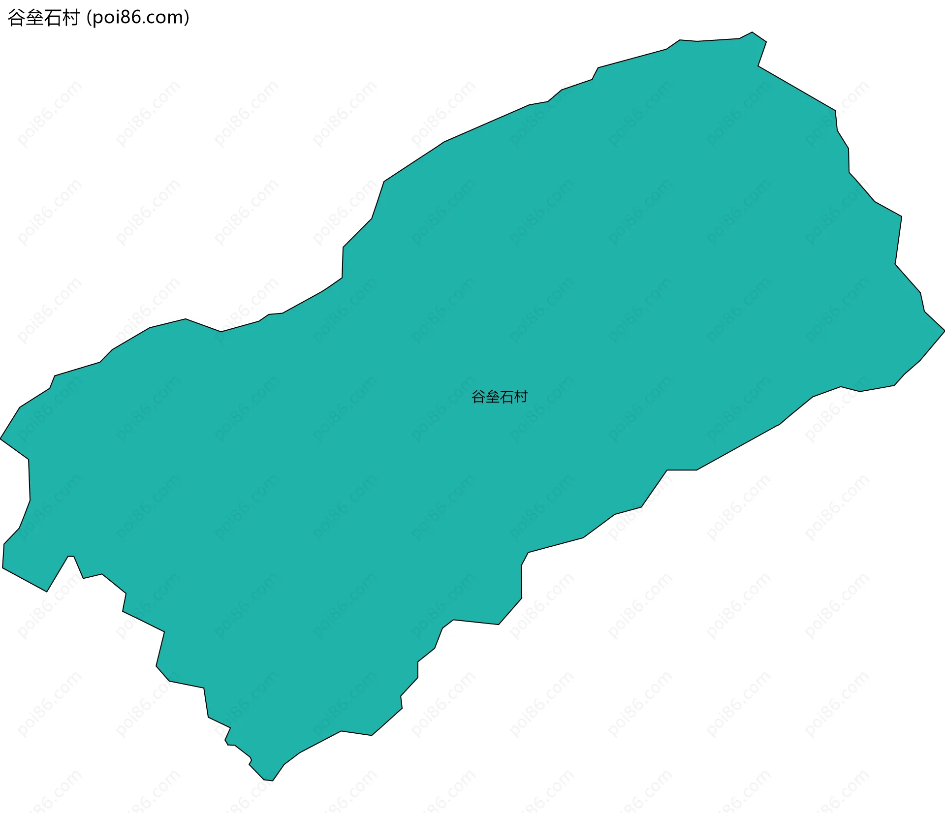 谷垒石村边界地图