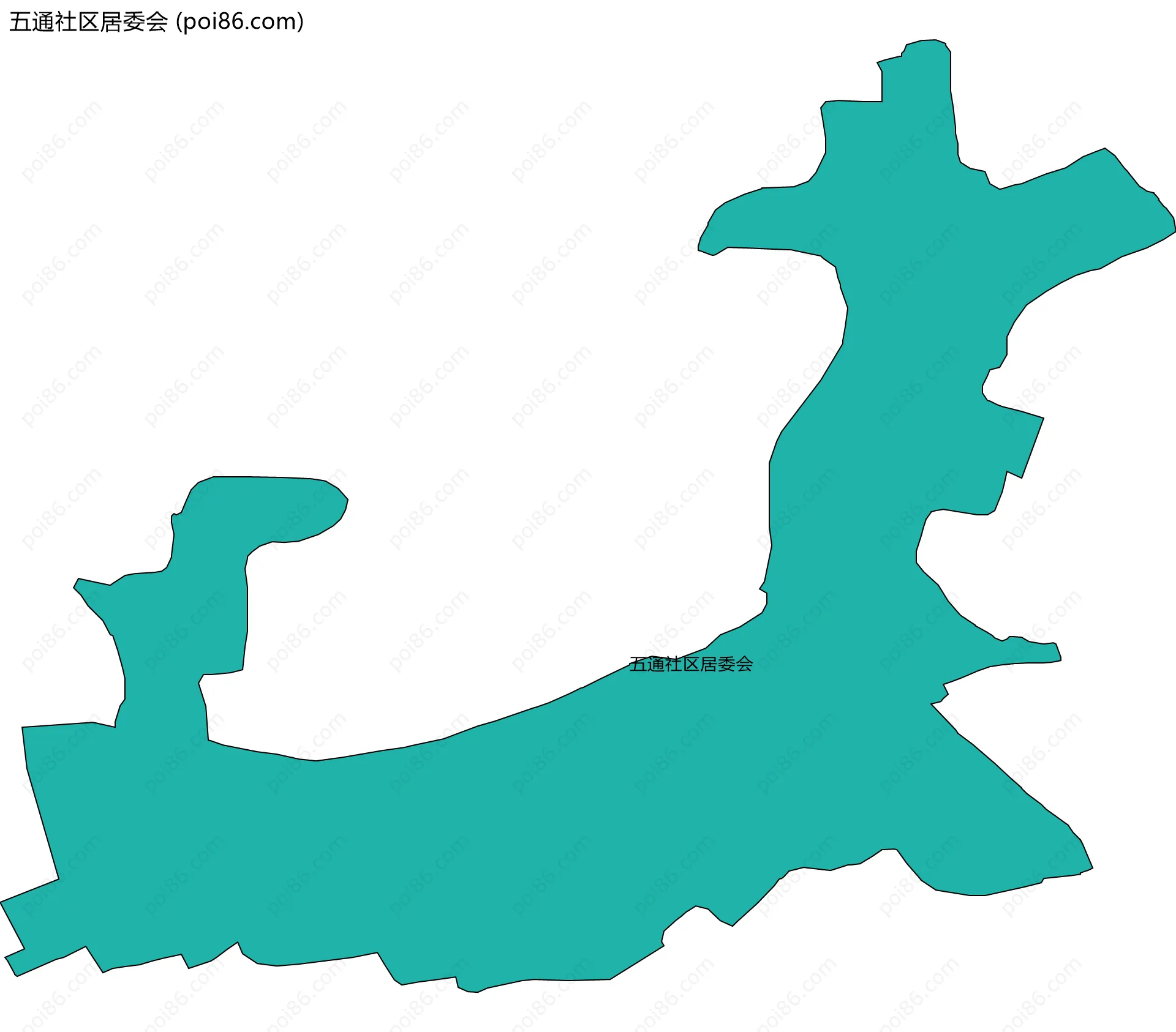 五通社区居委会边界地图