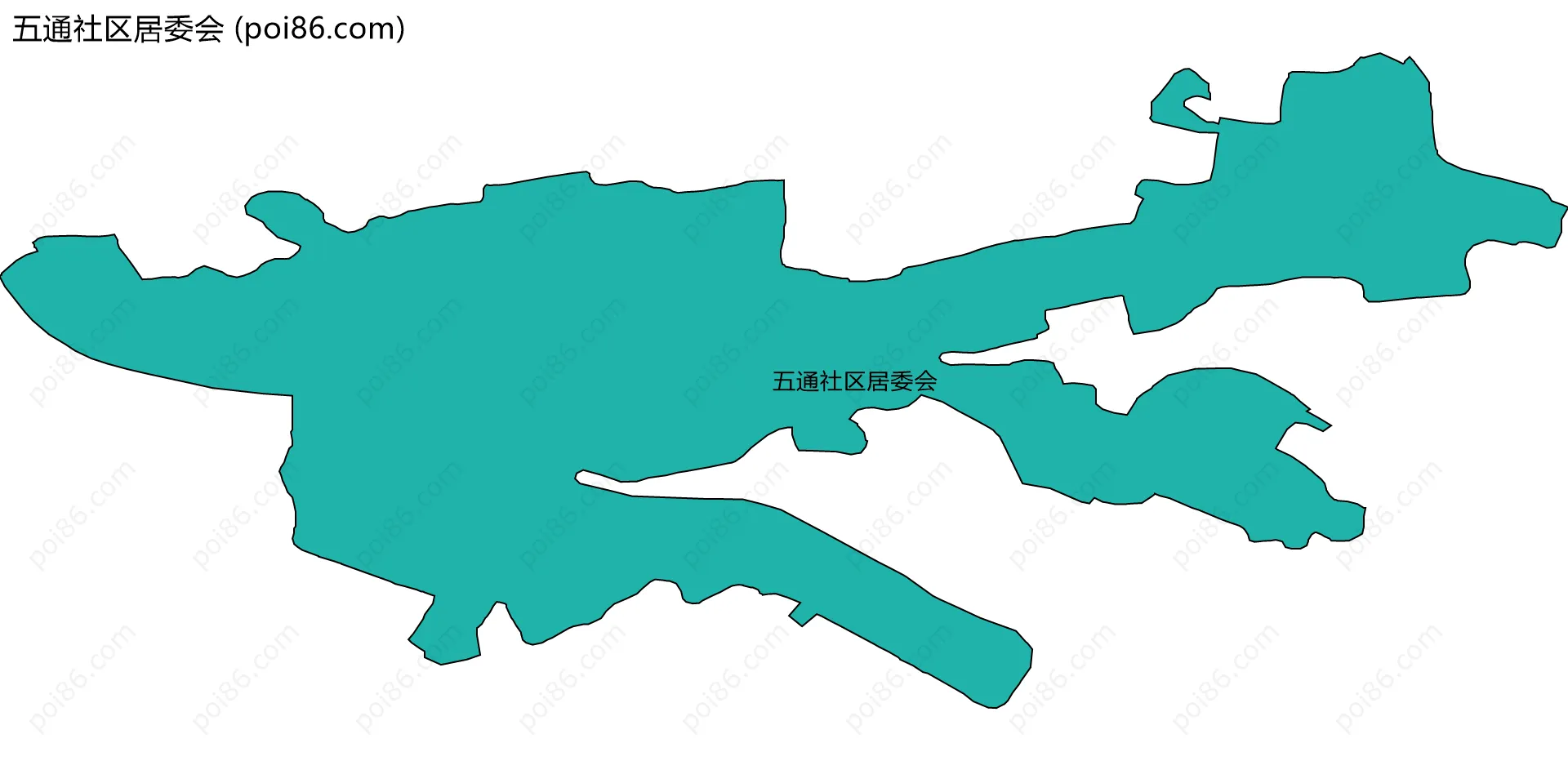 五通社区居委会边界地图