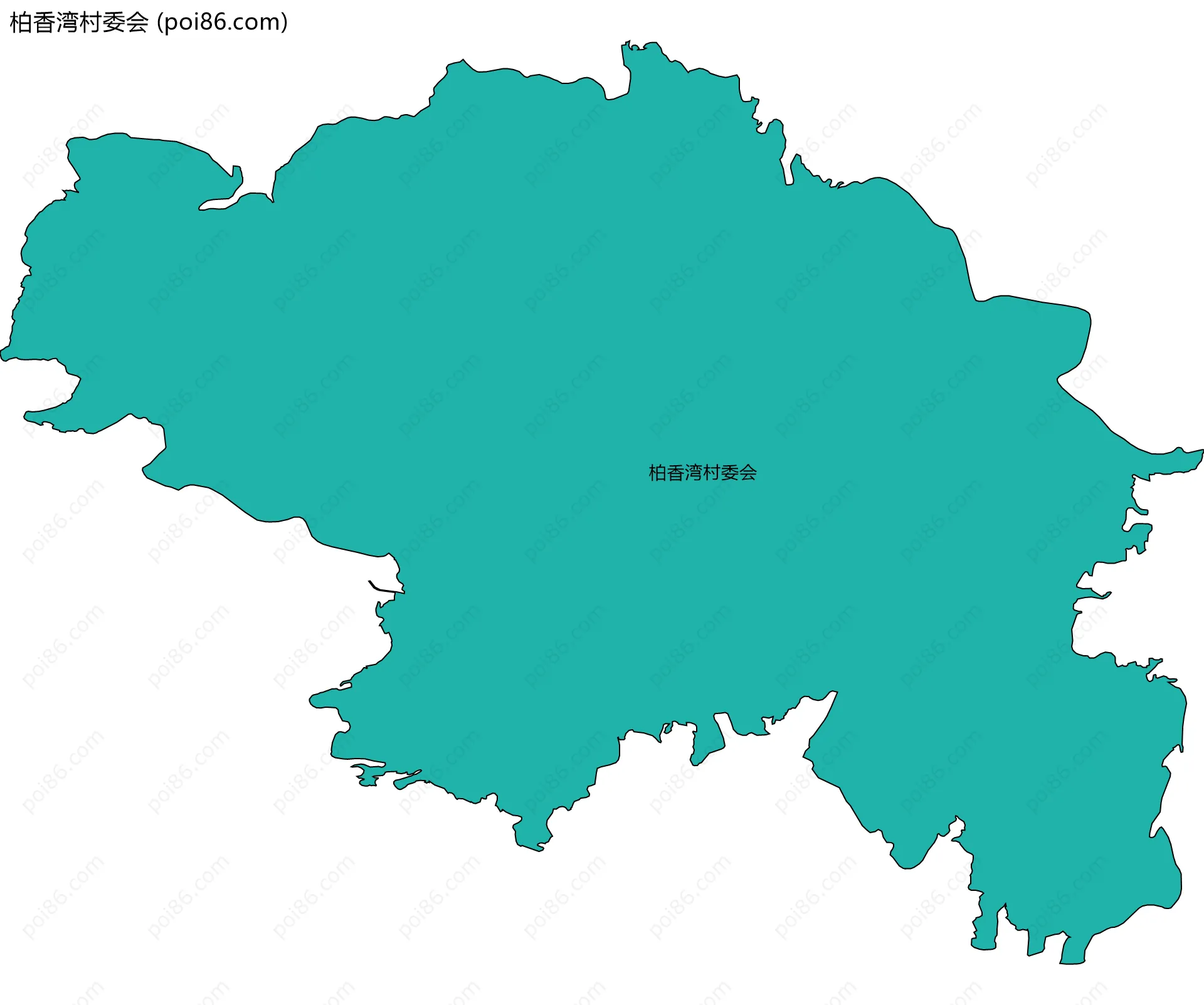 柏香湾村委会边界地图