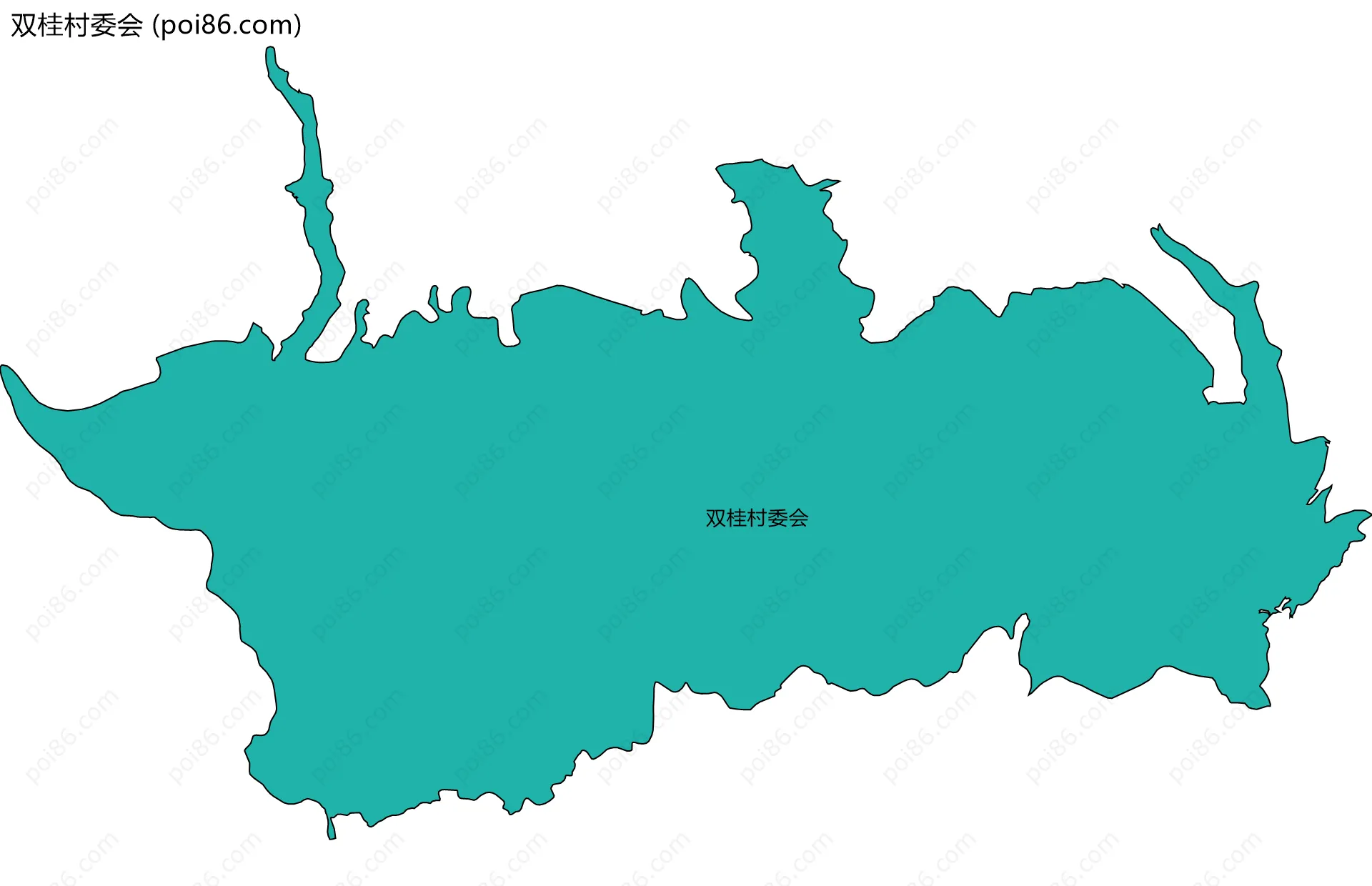 双桂村委会边界地图