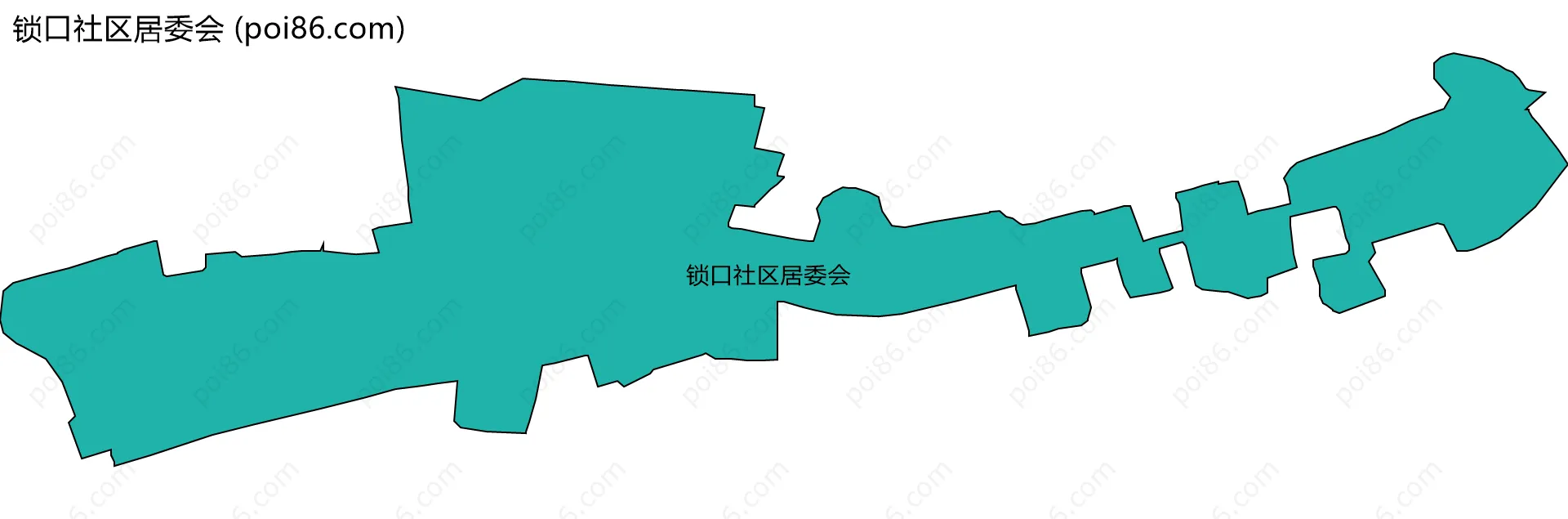 锁口社区居委会边界地图