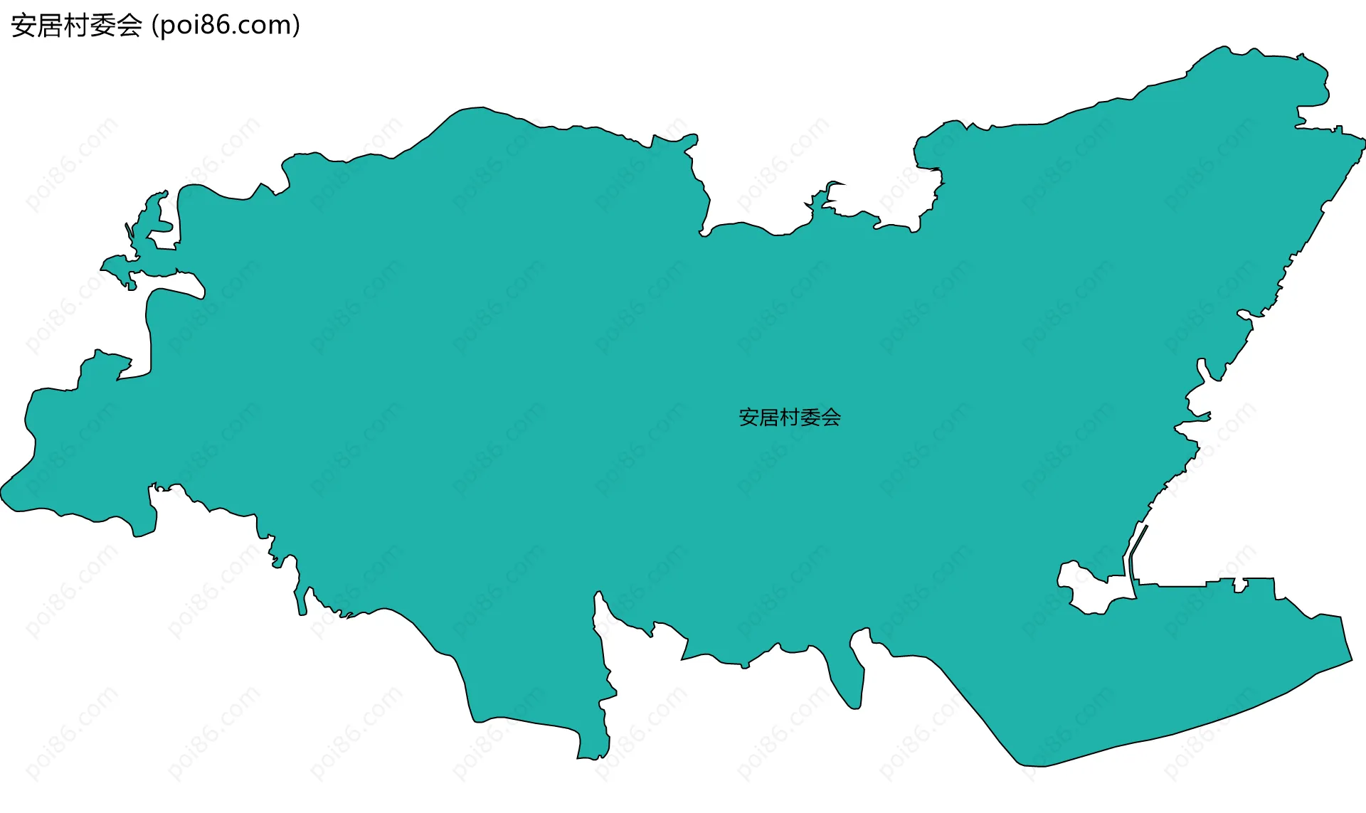 安居村委会边界地图