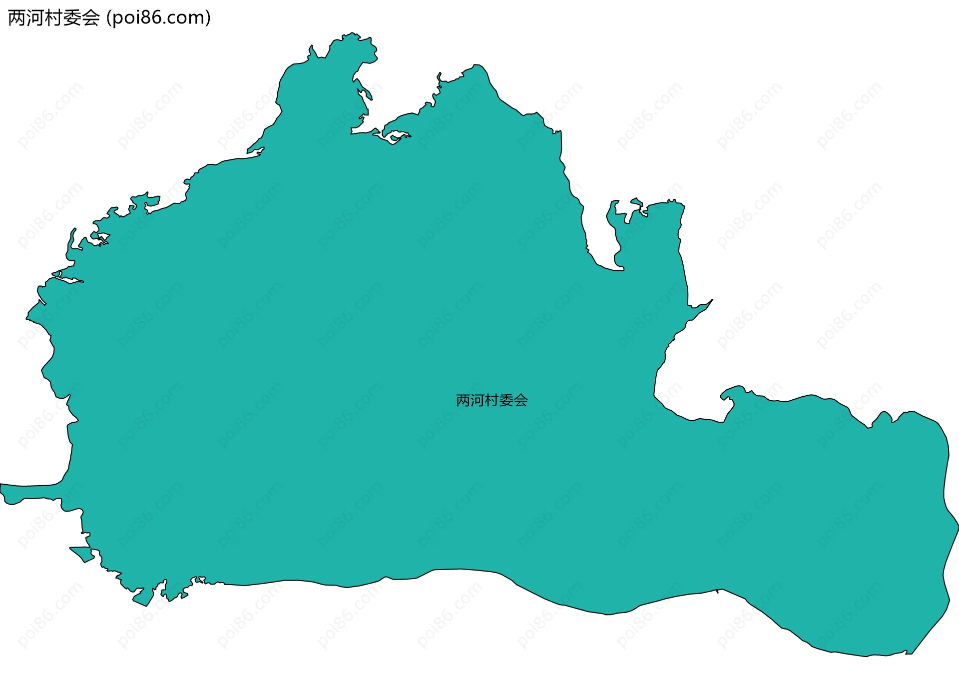 两河村委会边界地图