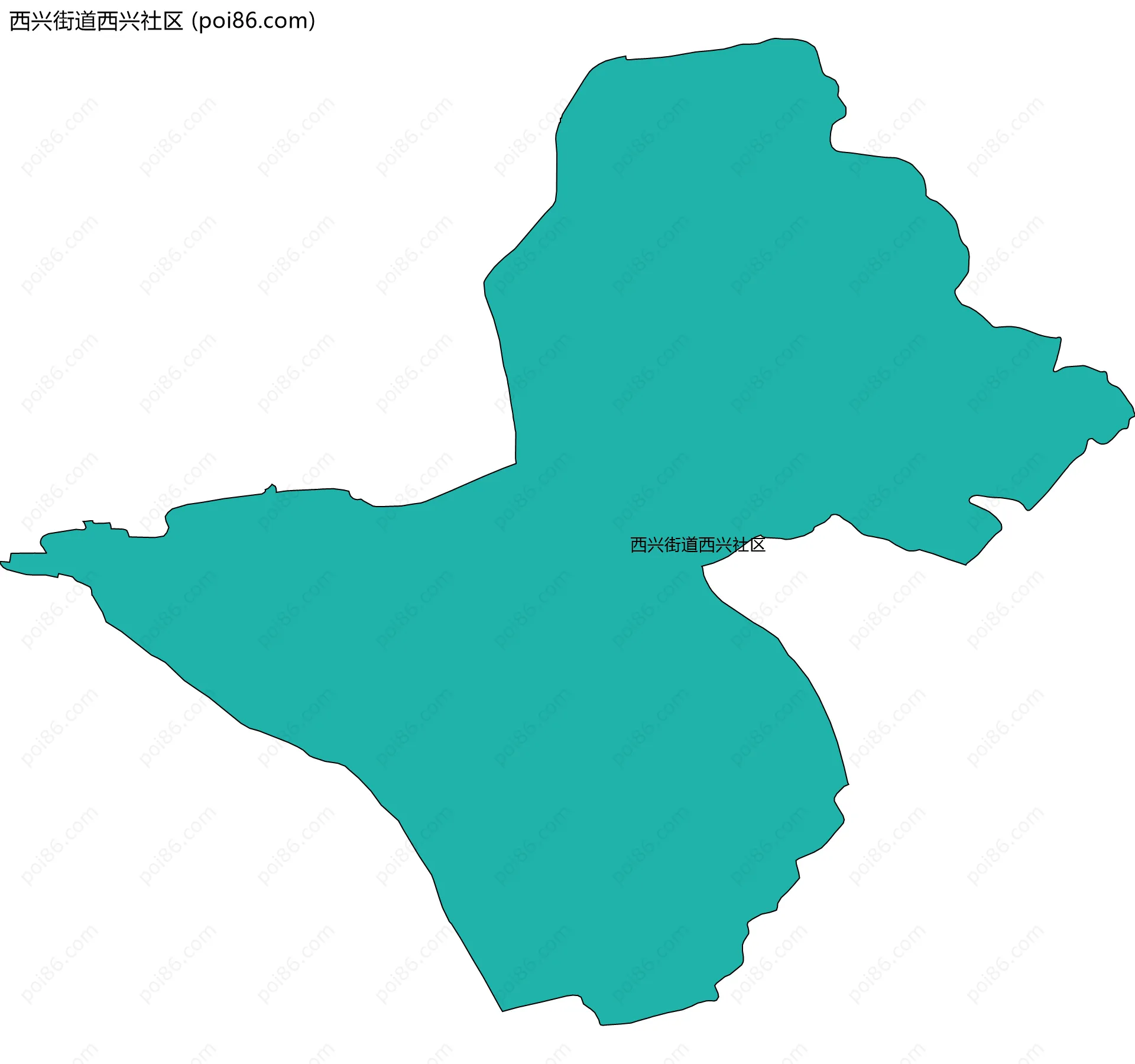 西兴街道西兴社区边界地图