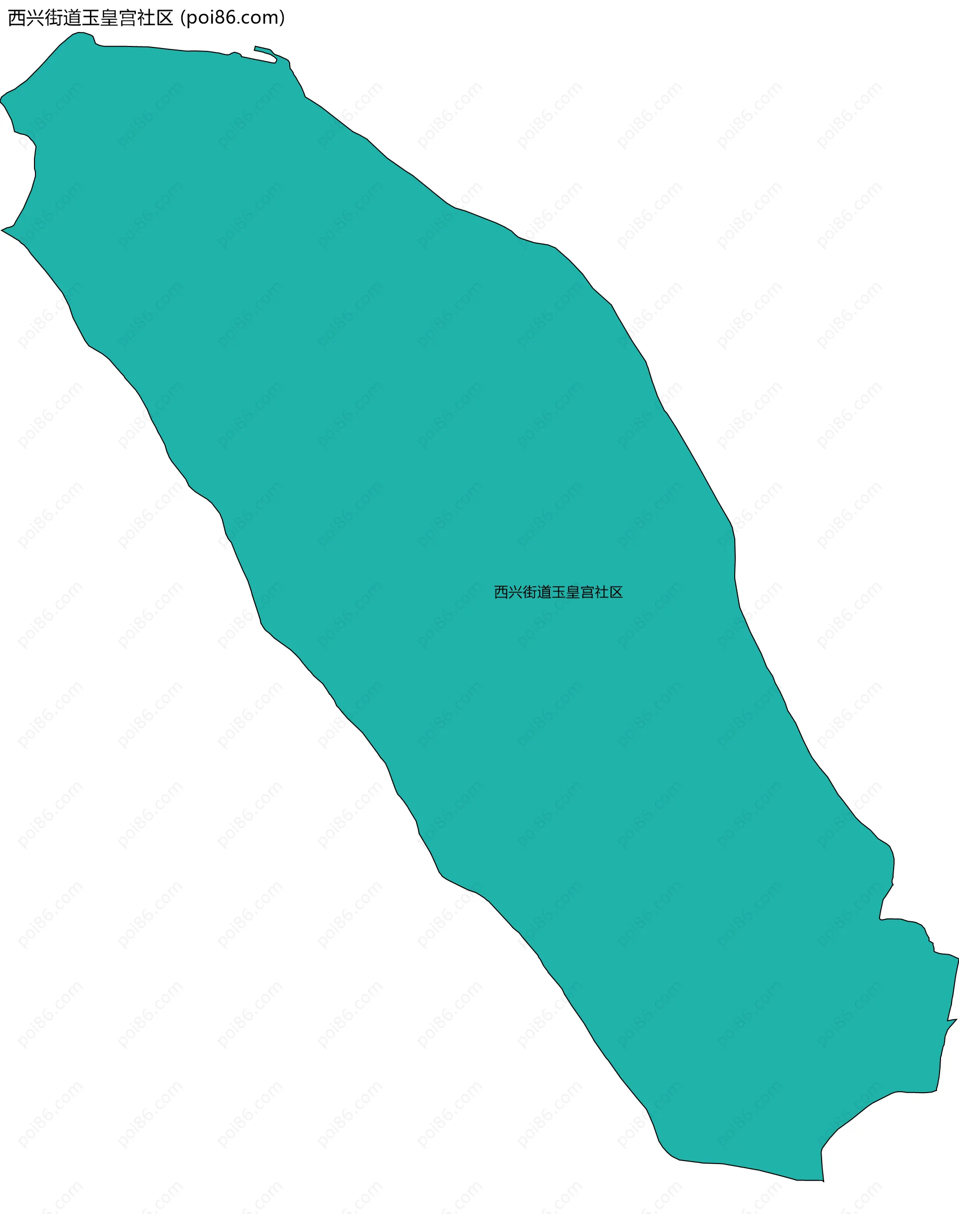 西兴街道玉皇宫社区边界地图