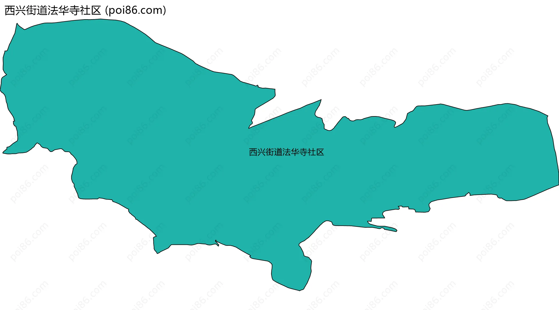 西兴街道法华寺社区边界地图