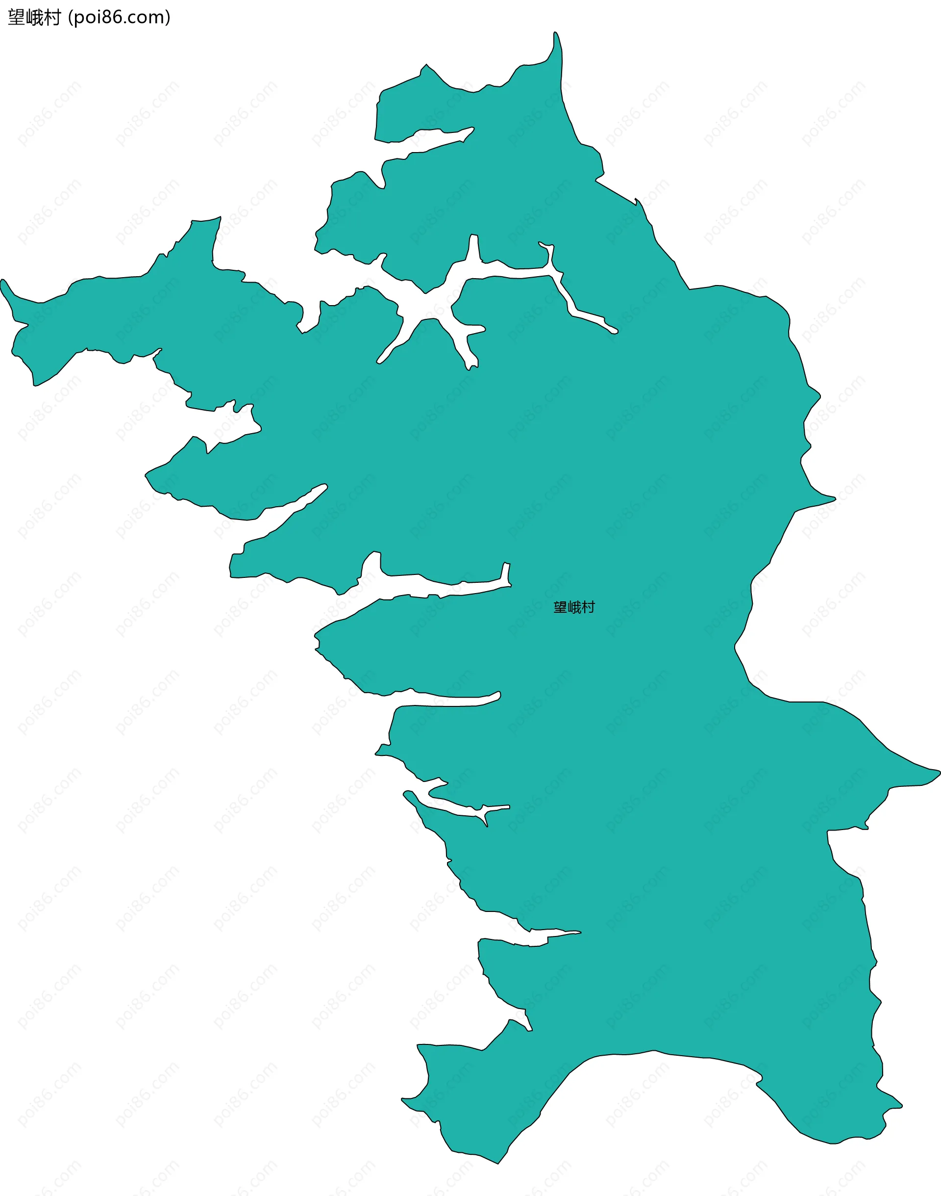 望峨村边界地图