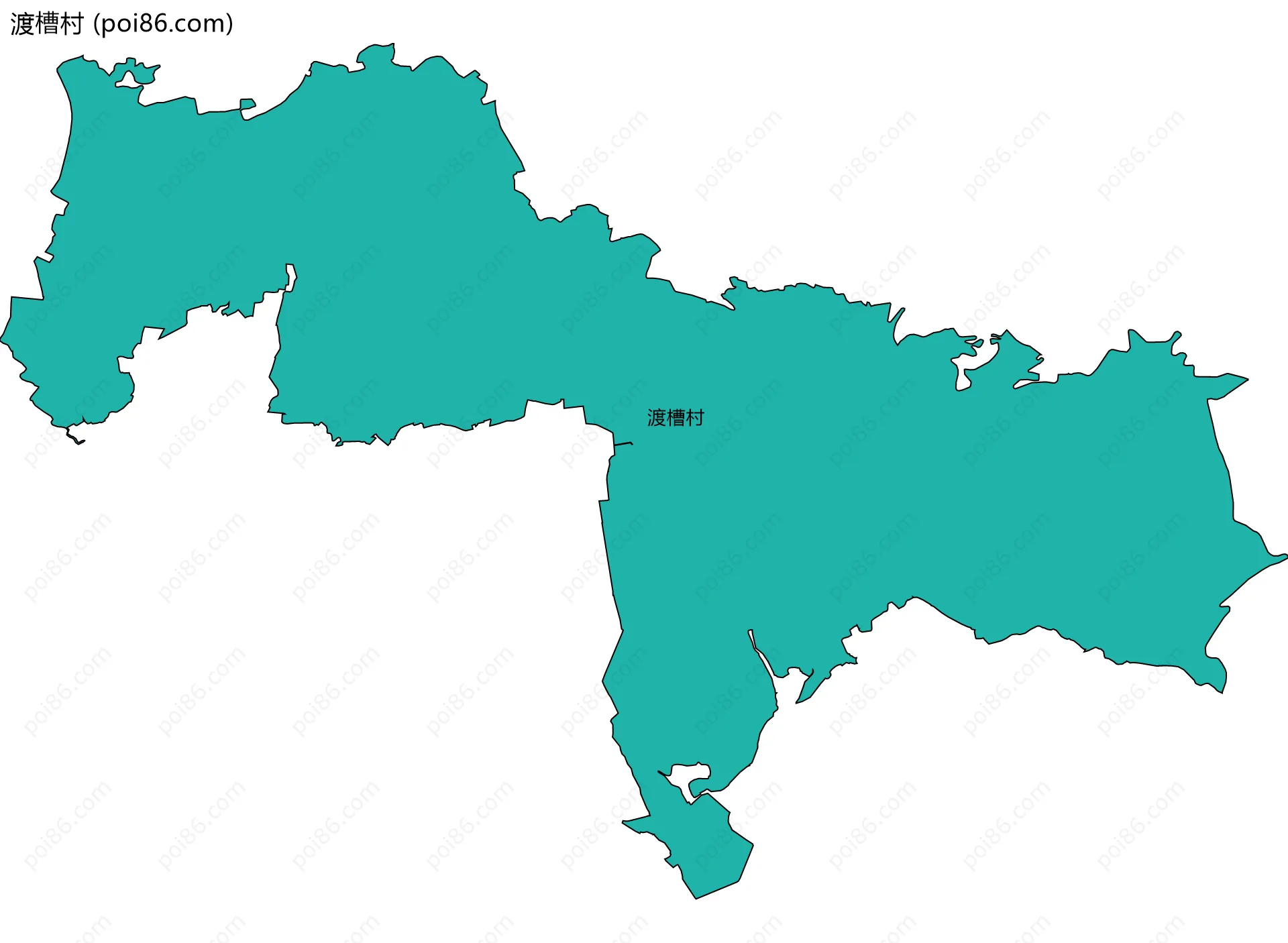 渡槽村边界地图