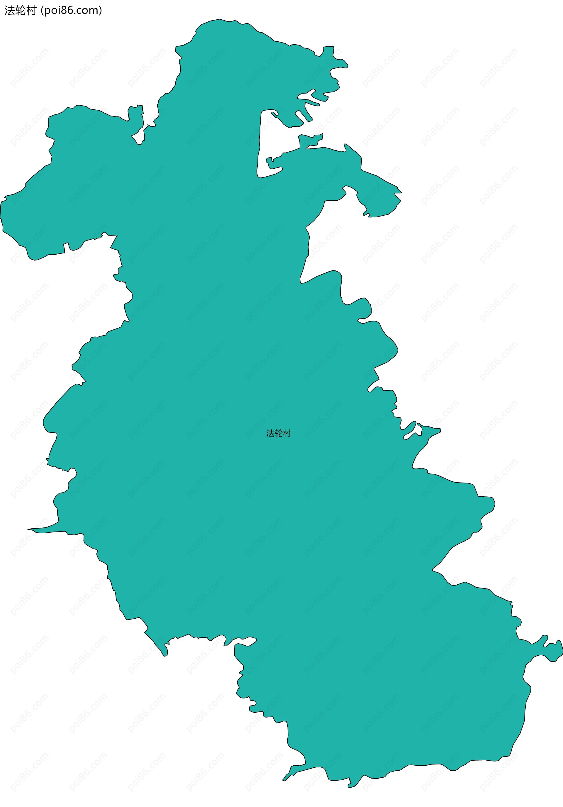 法轮村边界地图