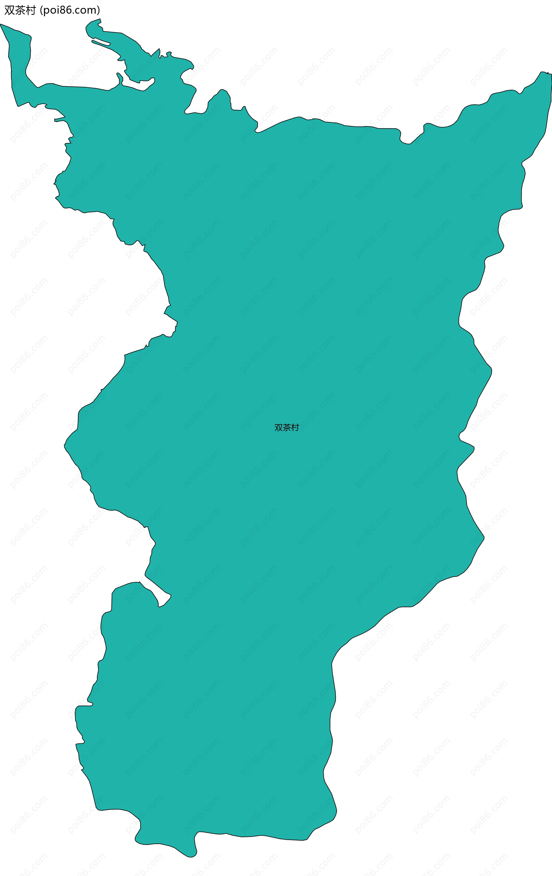 双茶村边界地图