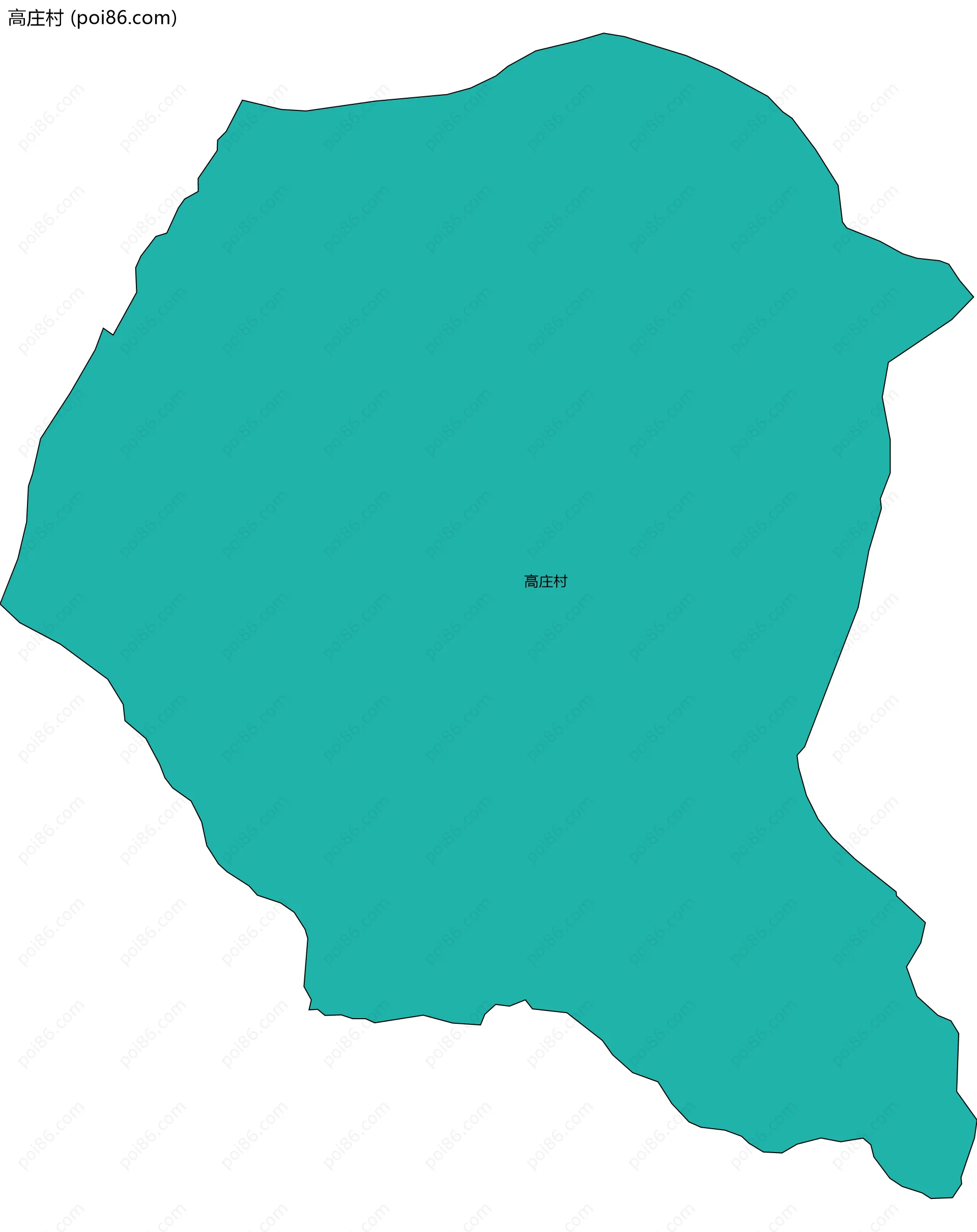 高庄村边界地图