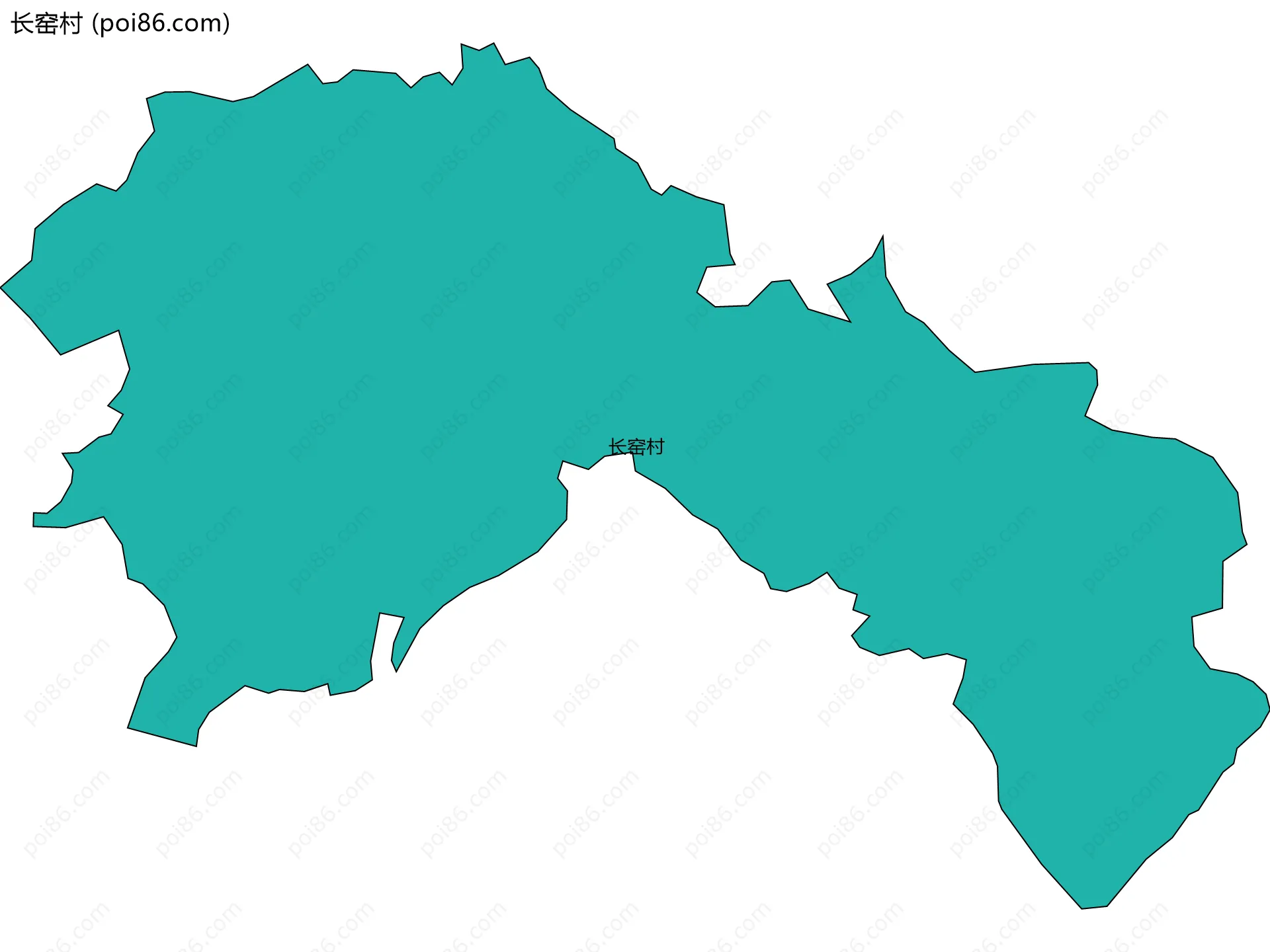 长窑村边界地图
