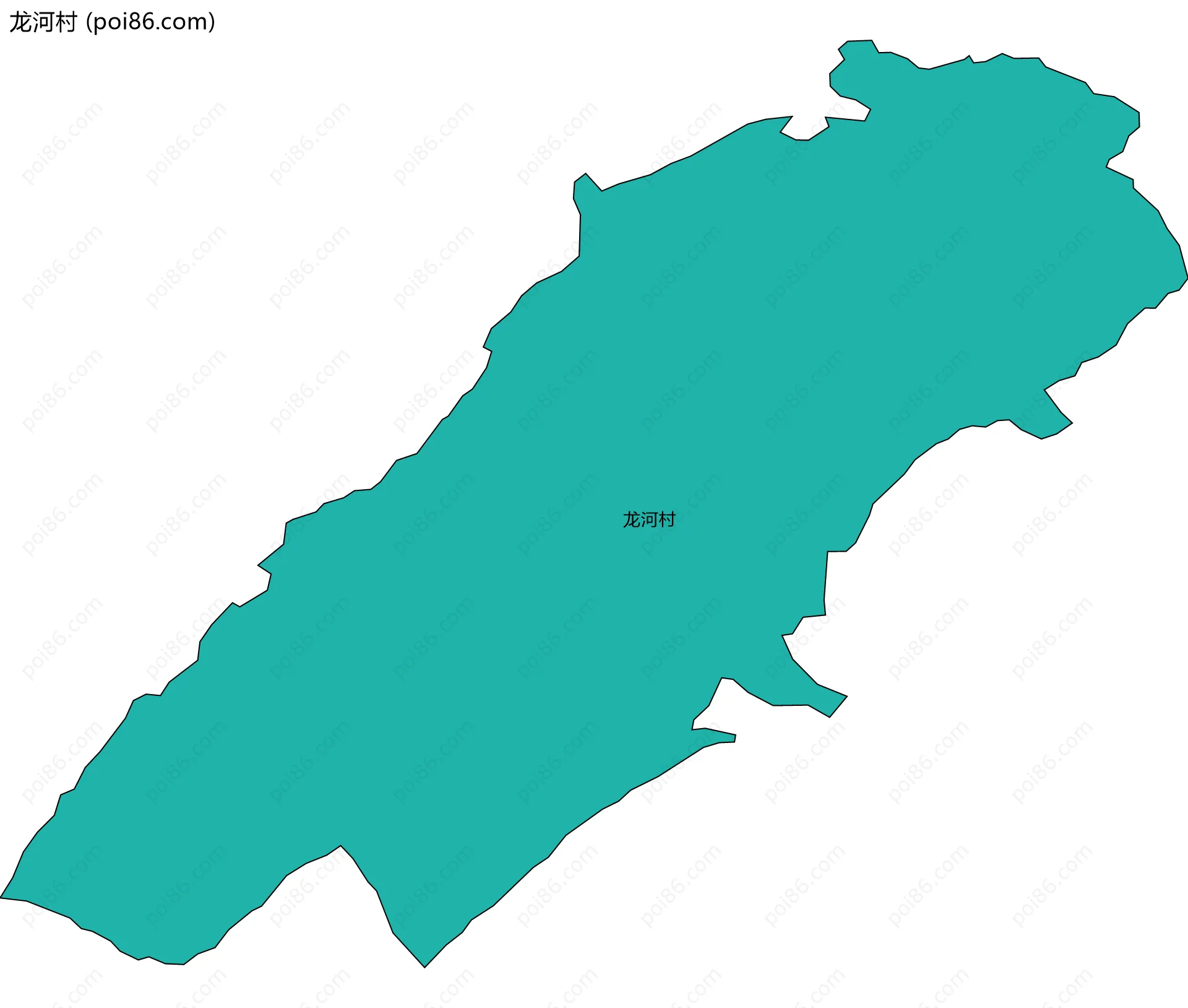 龙河村边界地图