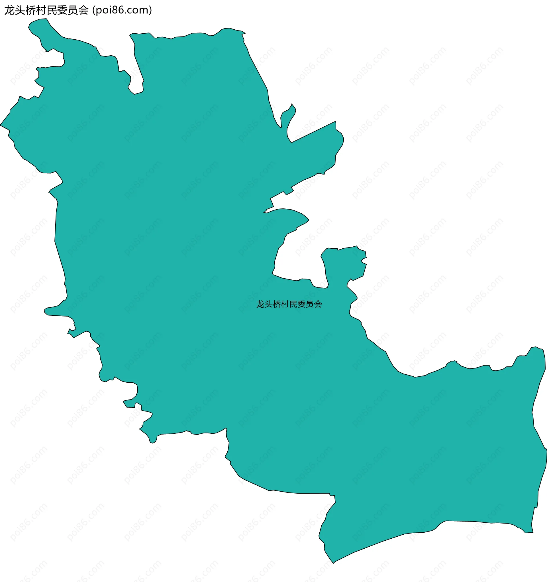 龙头桥村民委员会边界地图