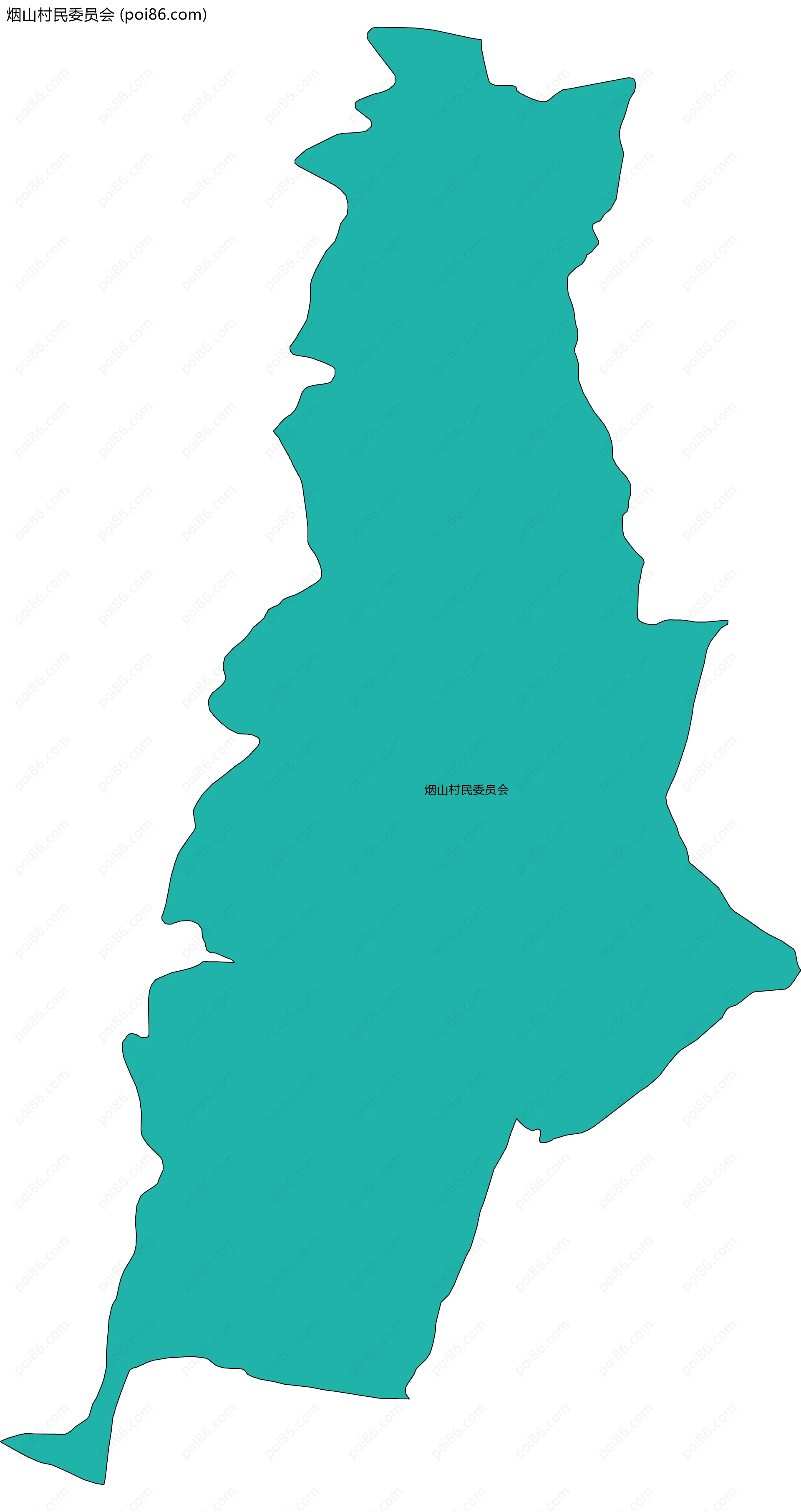 烟山村民委员会边界地图