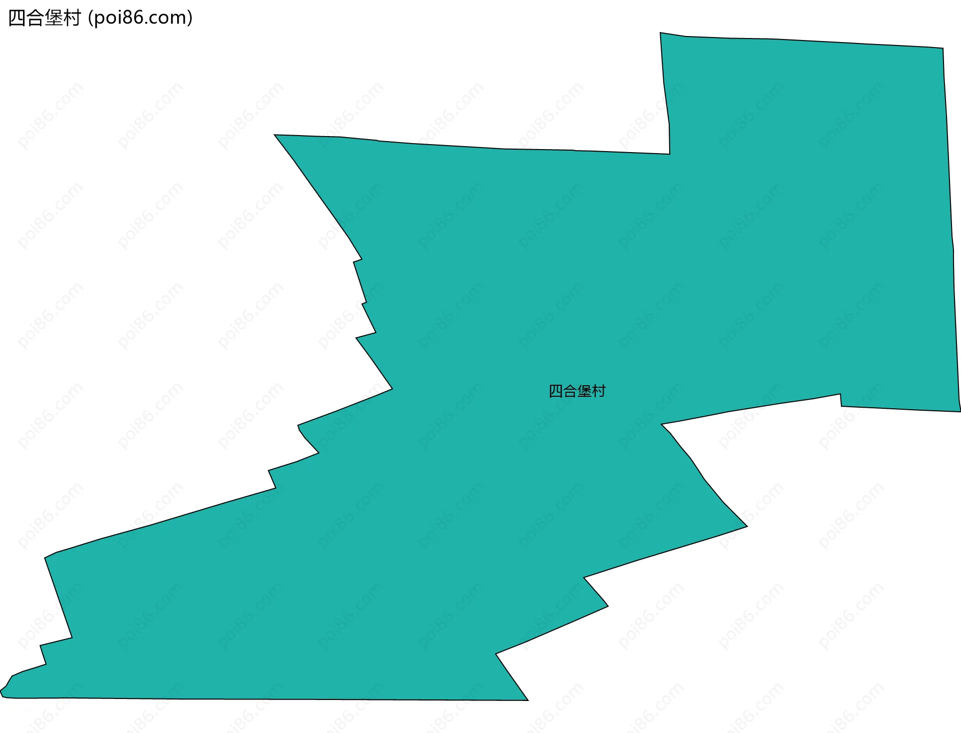 四合堡村边界地图