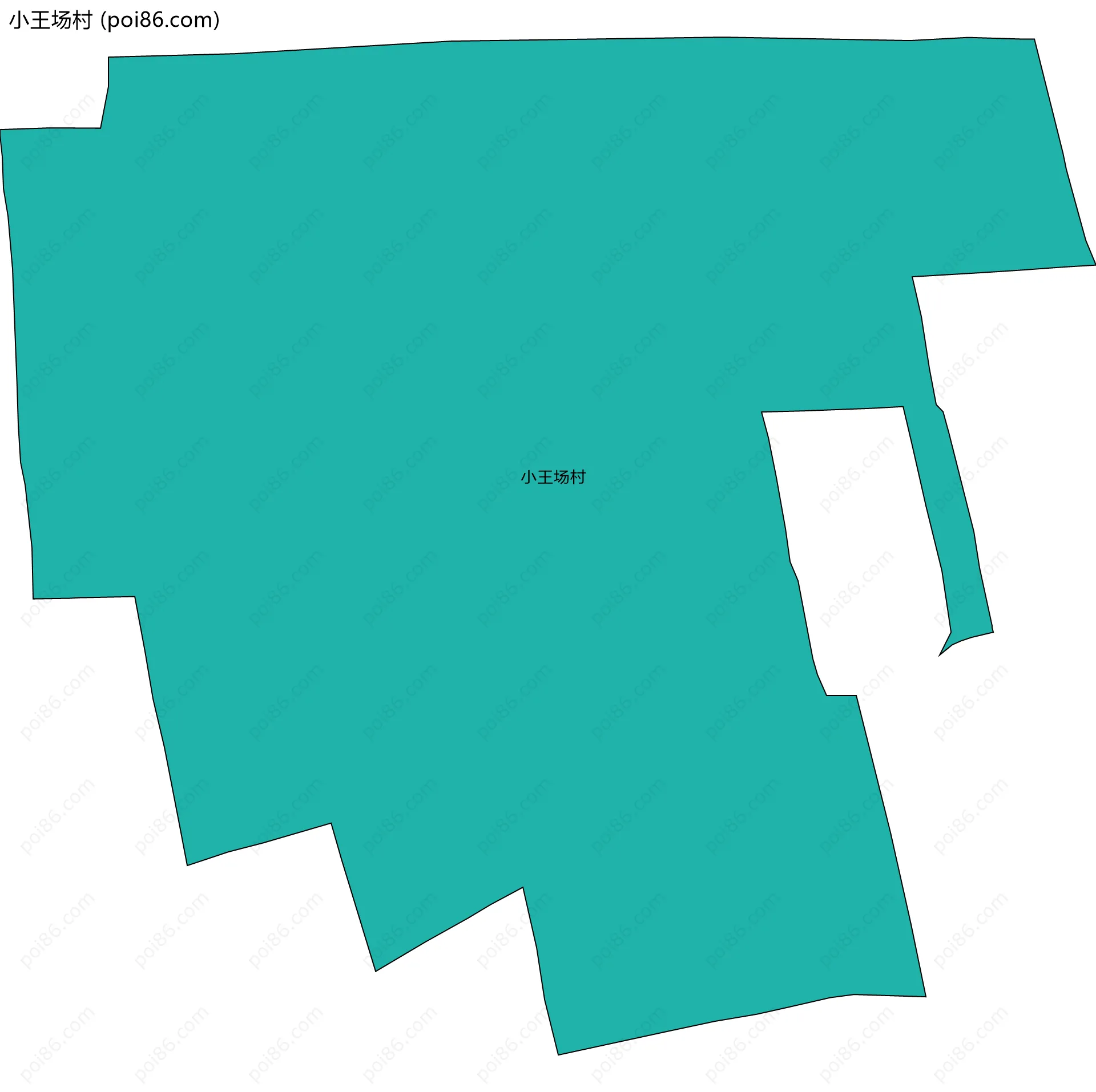 小王场村边界地图