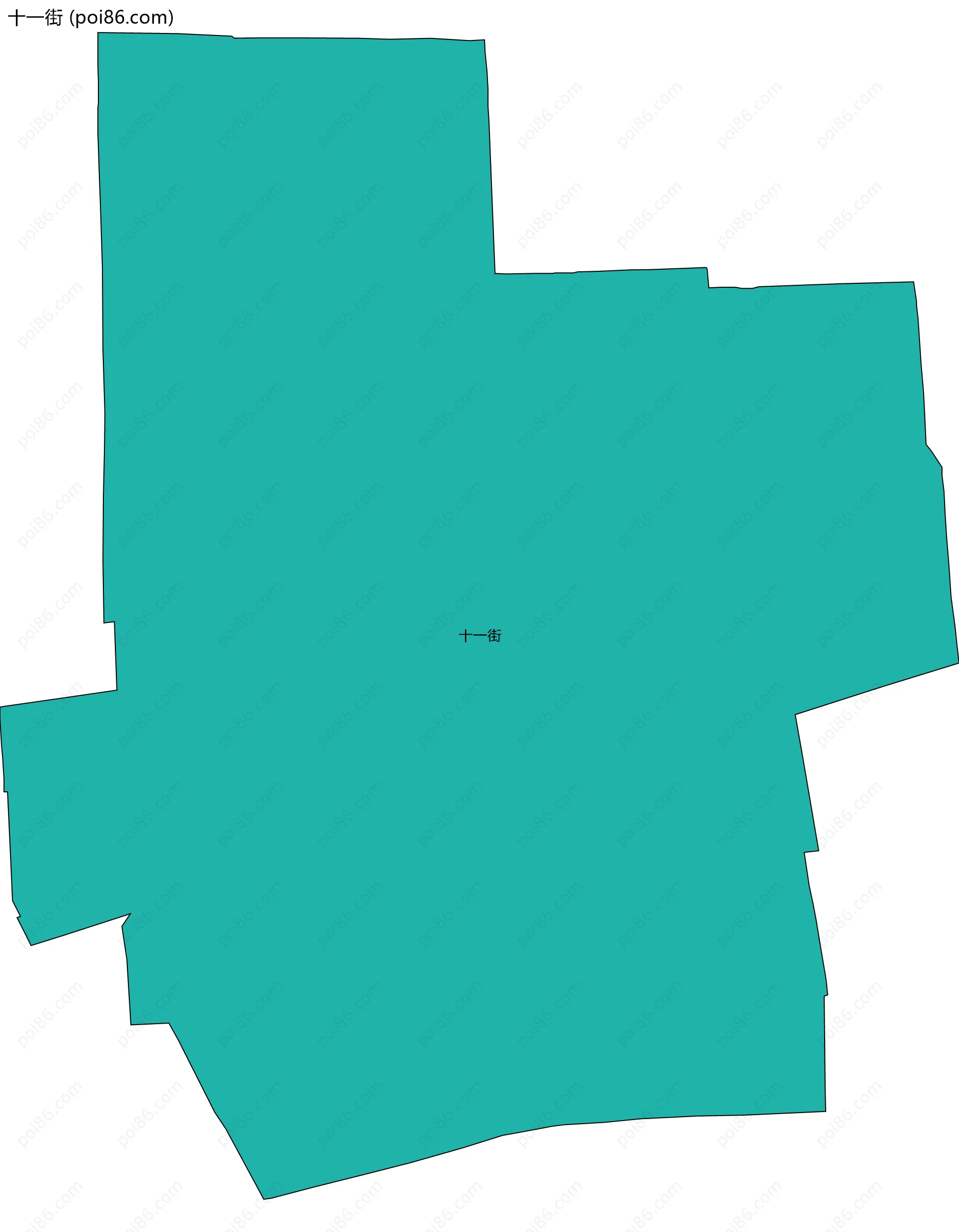 十一街边界地图