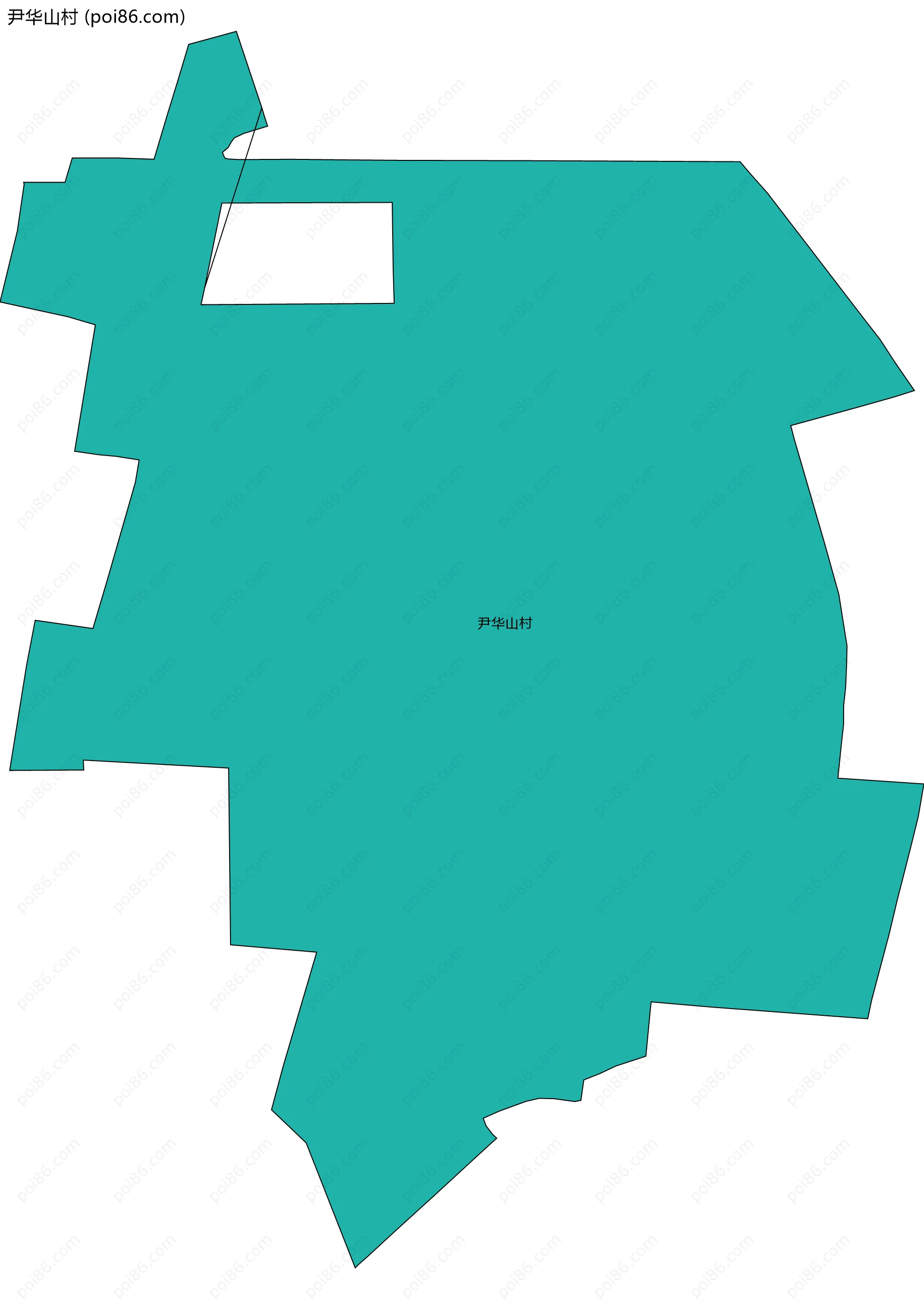 尹华山村边界地图