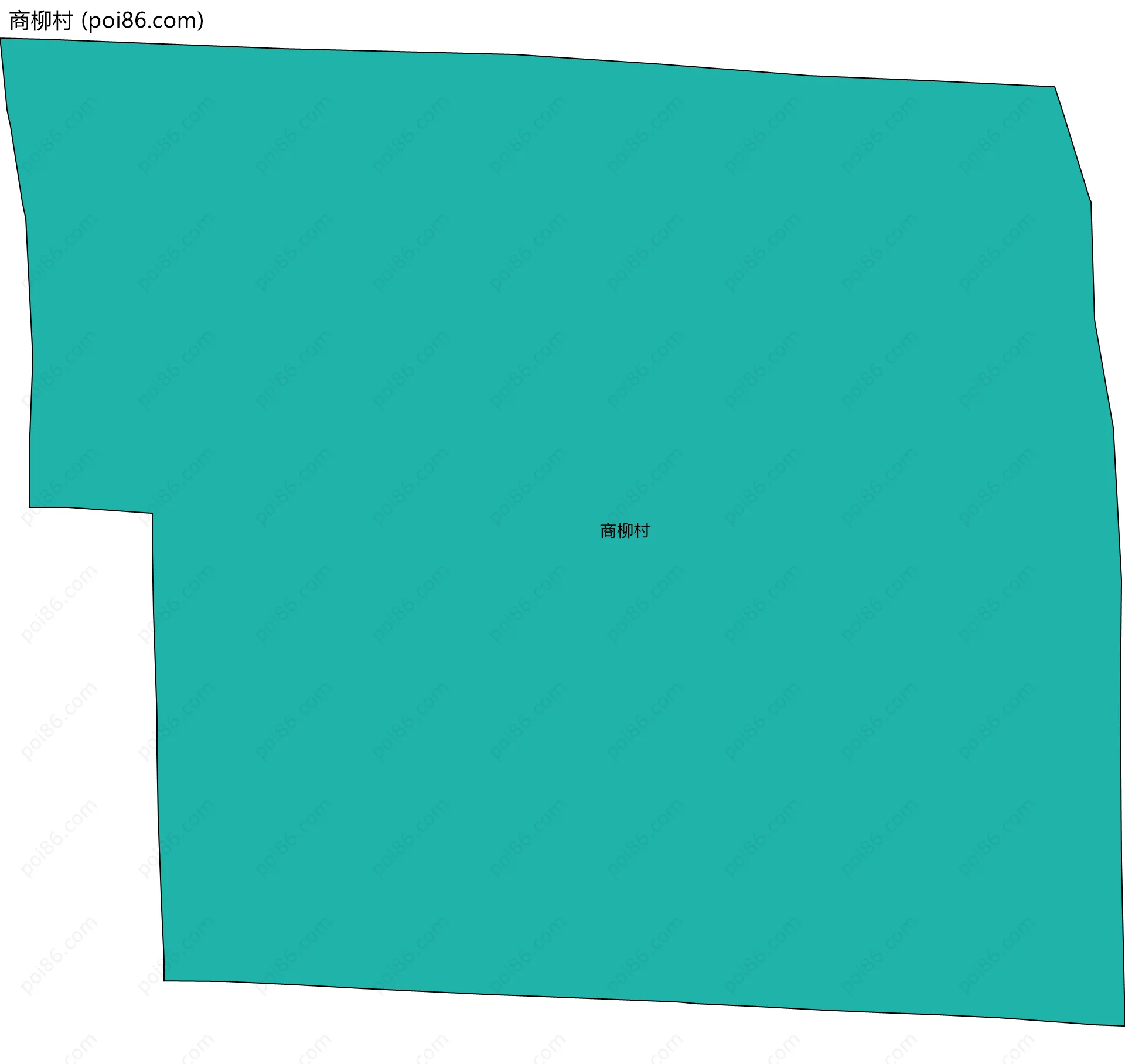 商柳村边界地图