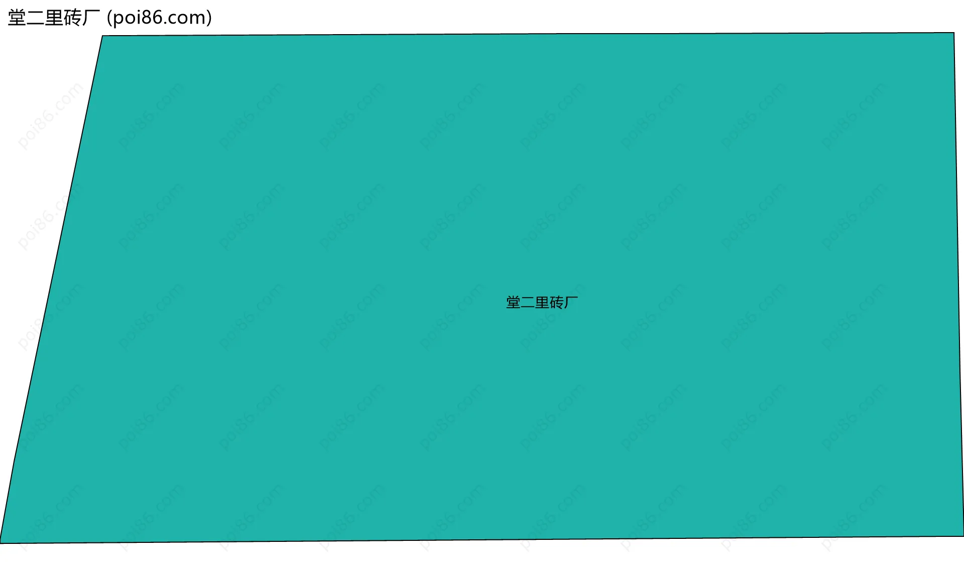 堂二里砖厂边界地图