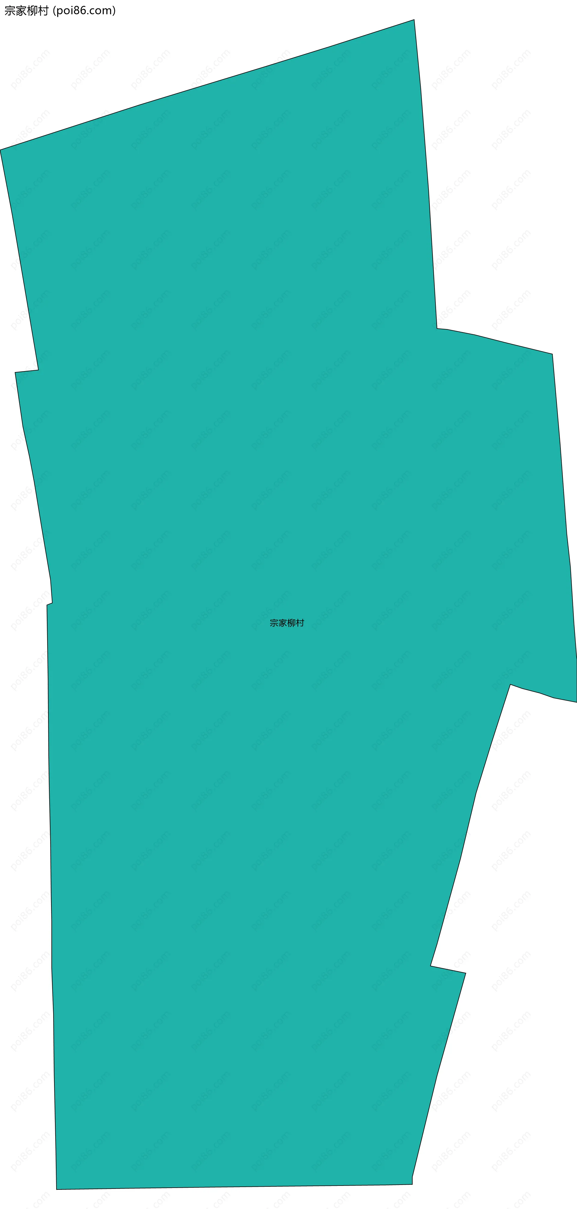 宗家柳村边界地图