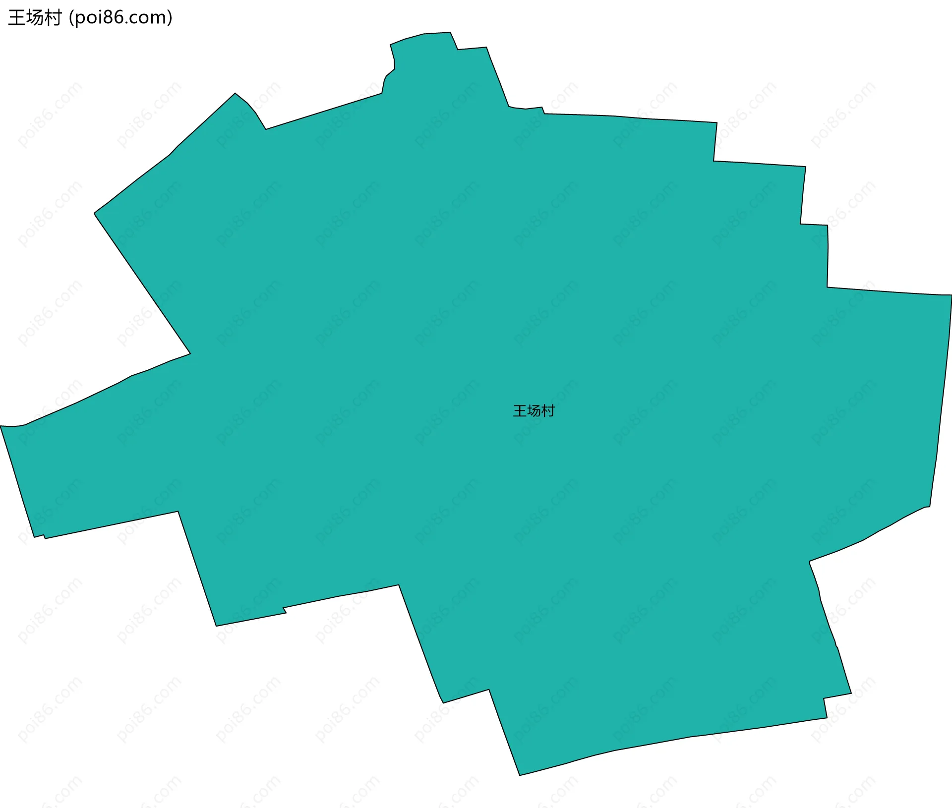 王场村边界地图