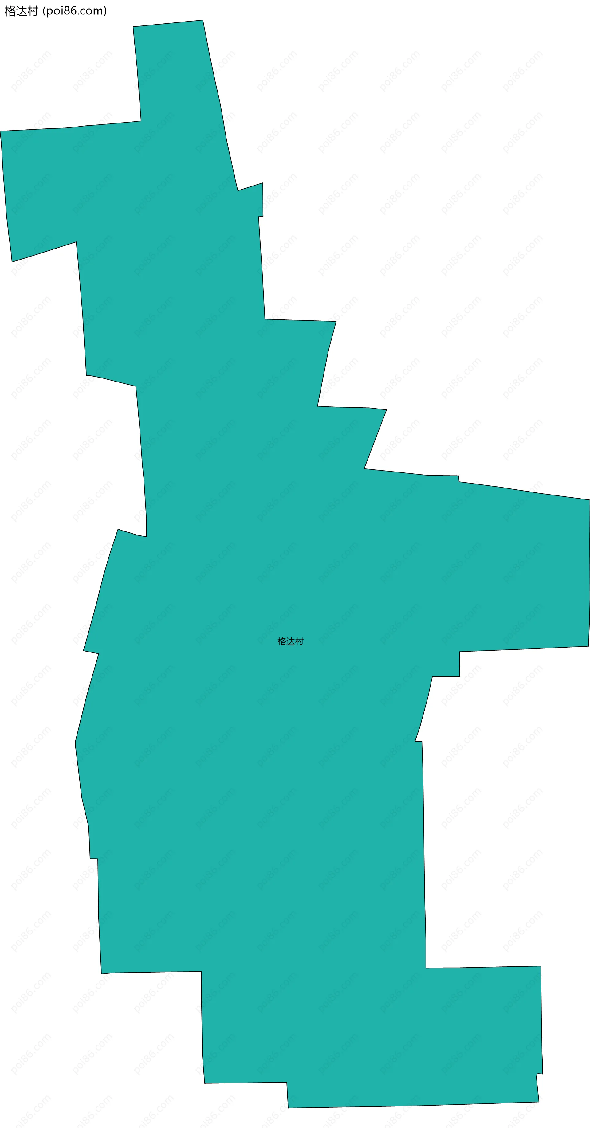 格达村边界地图