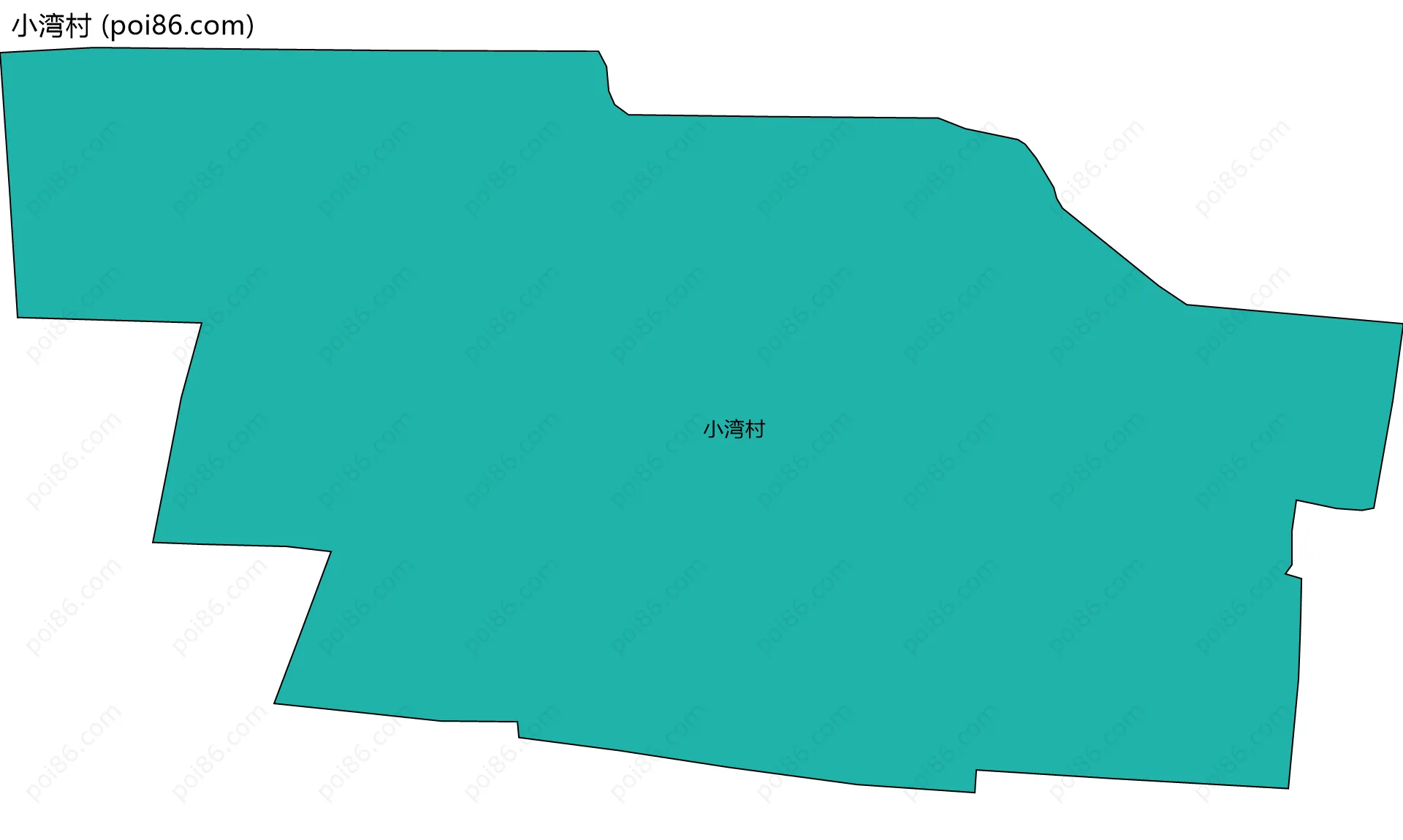 小湾村边界地图