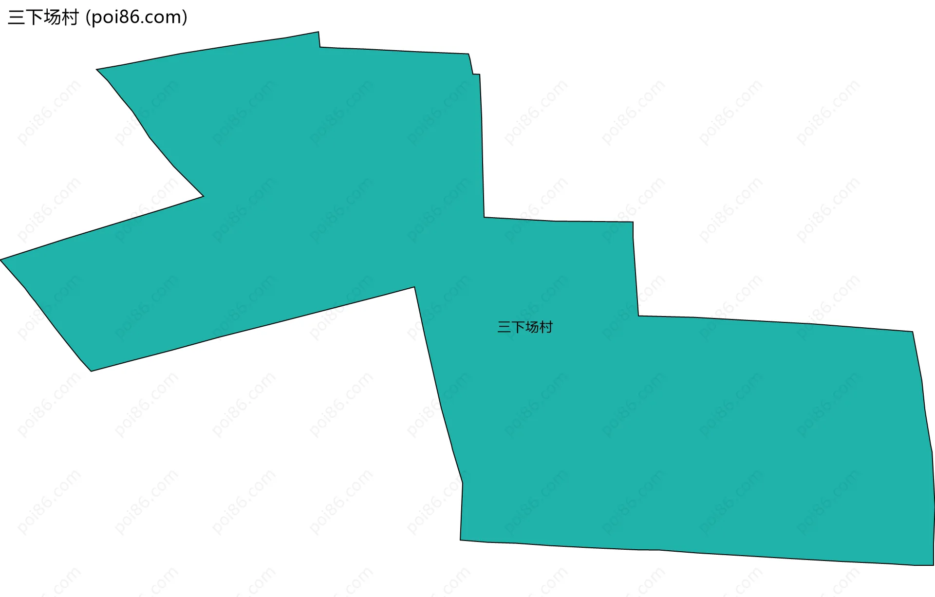 三下场村边界地图